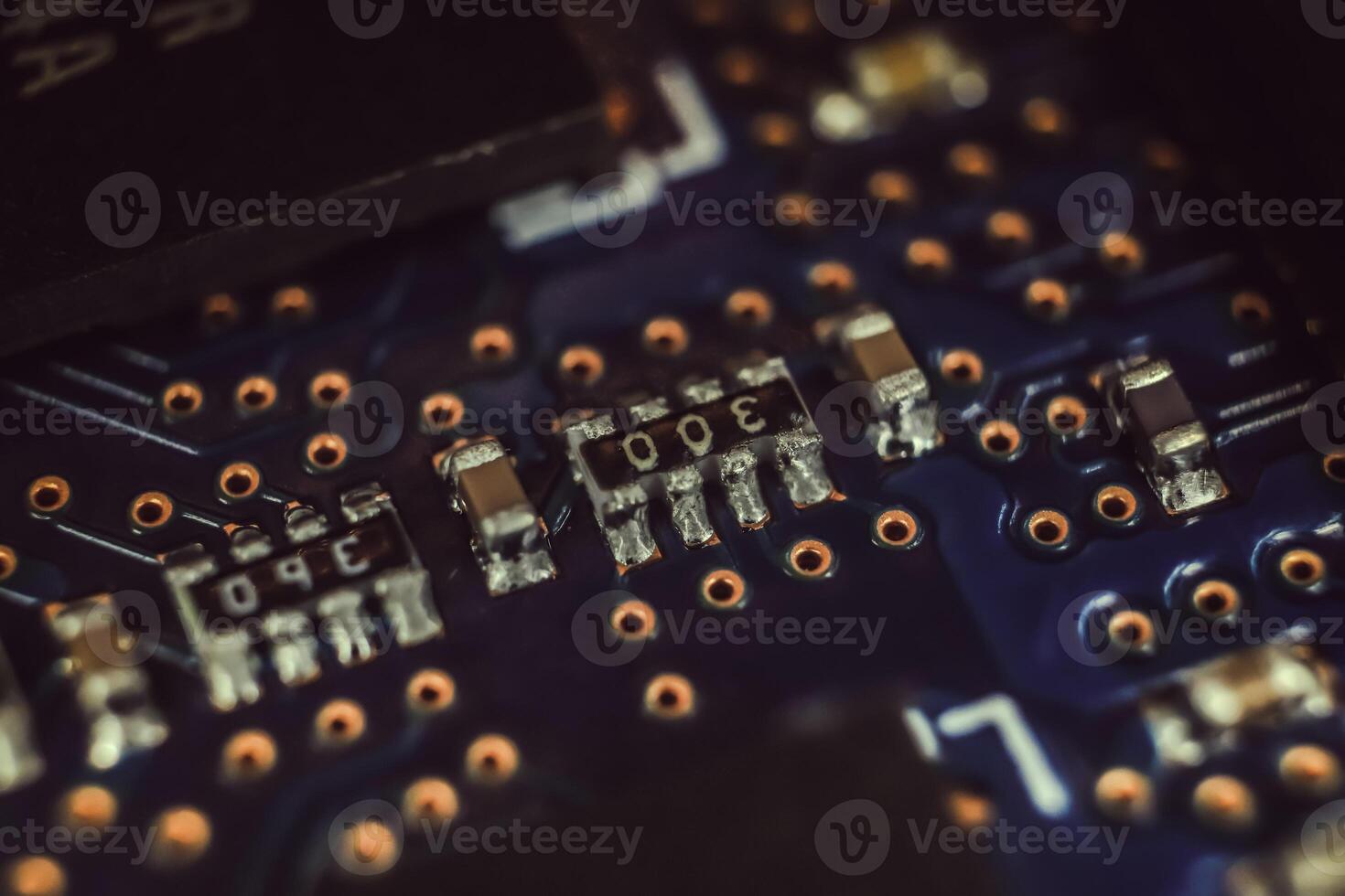 Computer Hardware Macro Closeup Texture. photo