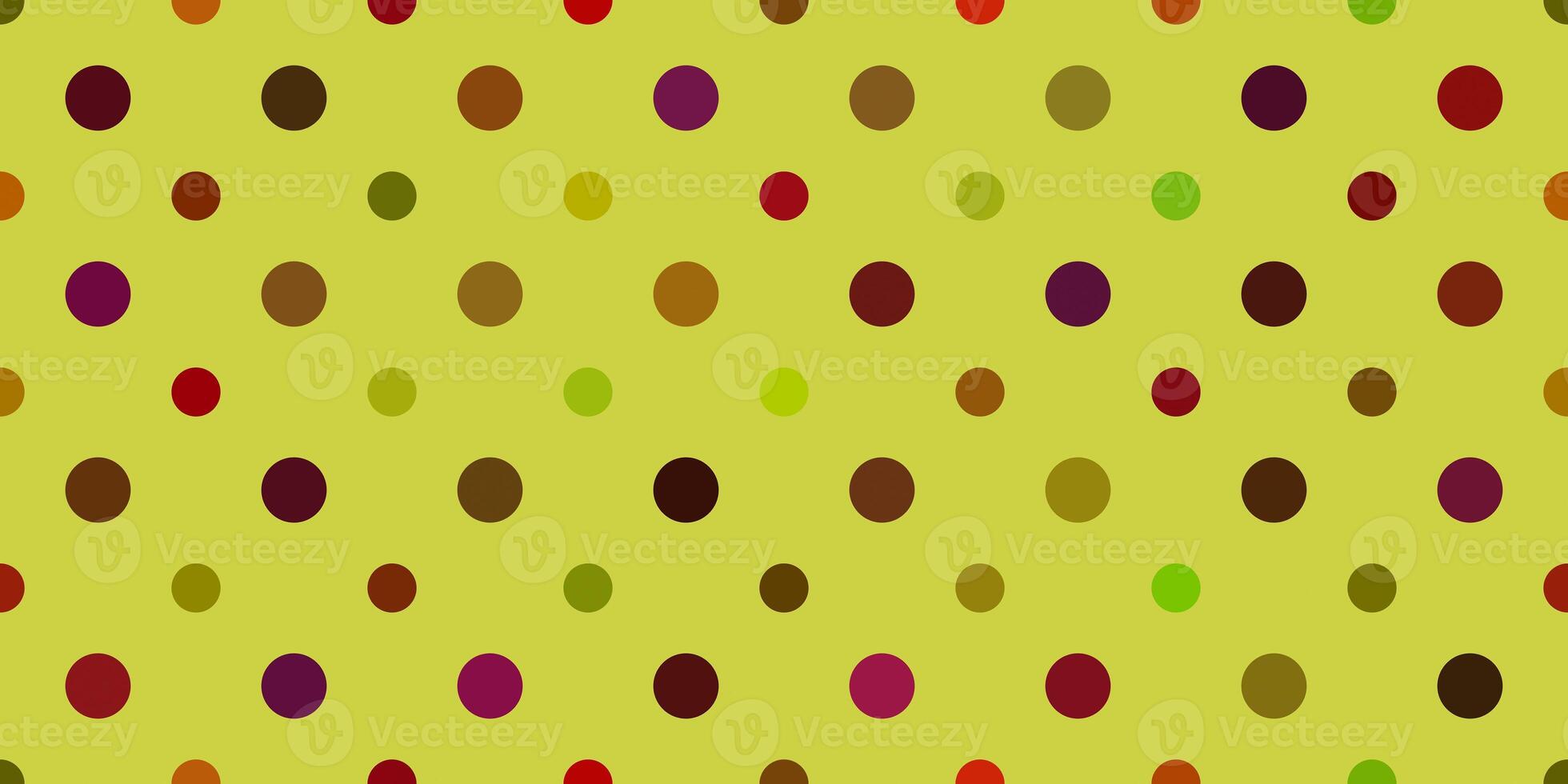 Yellow Dots Pattern Background. Retro Circles Backdrop. Balls Texture. photo