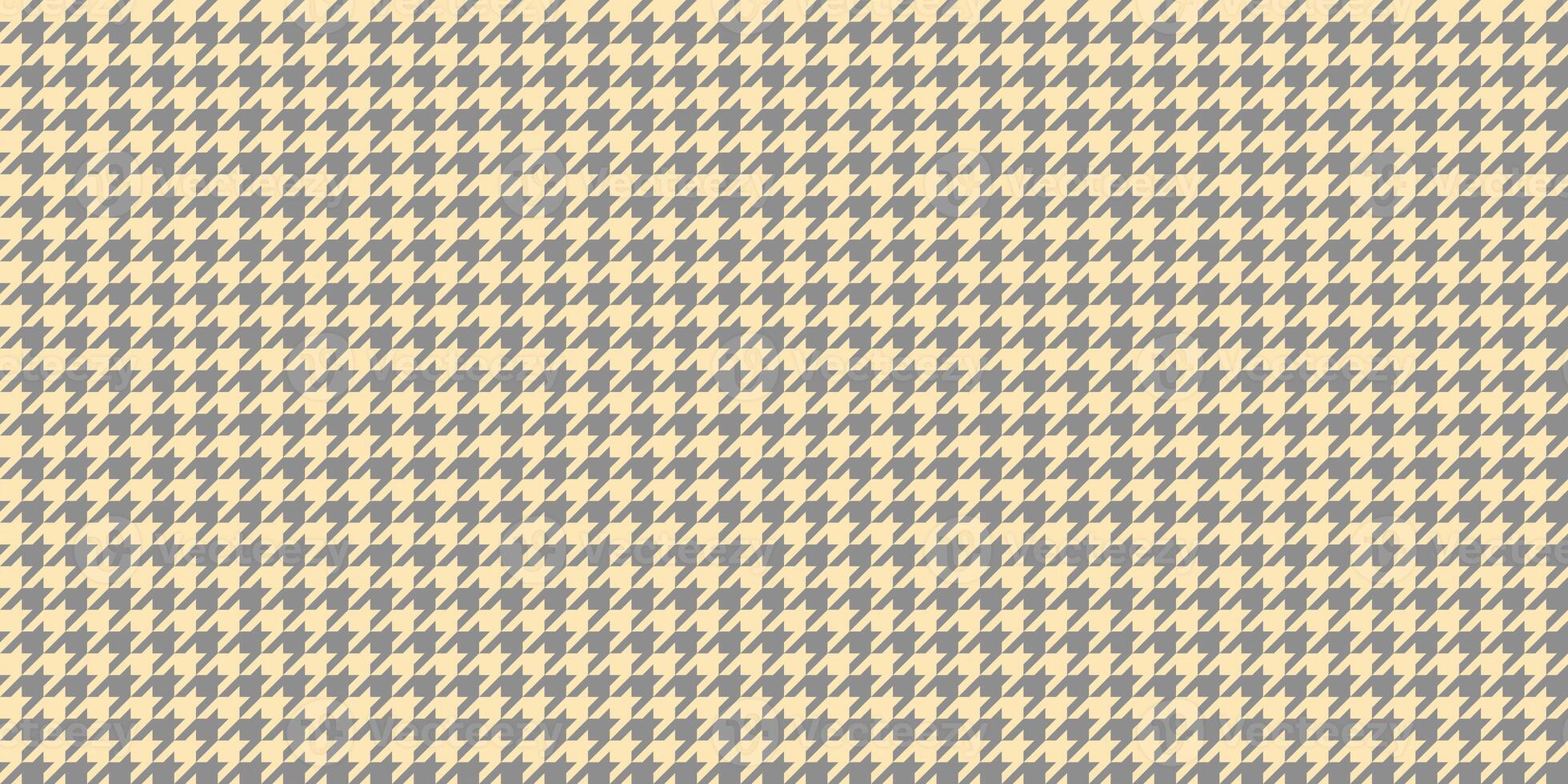 Grey Beige Seamless Houndstooth Pattern Background. Traditional Arab Texture. Fabric Textile Material. photo