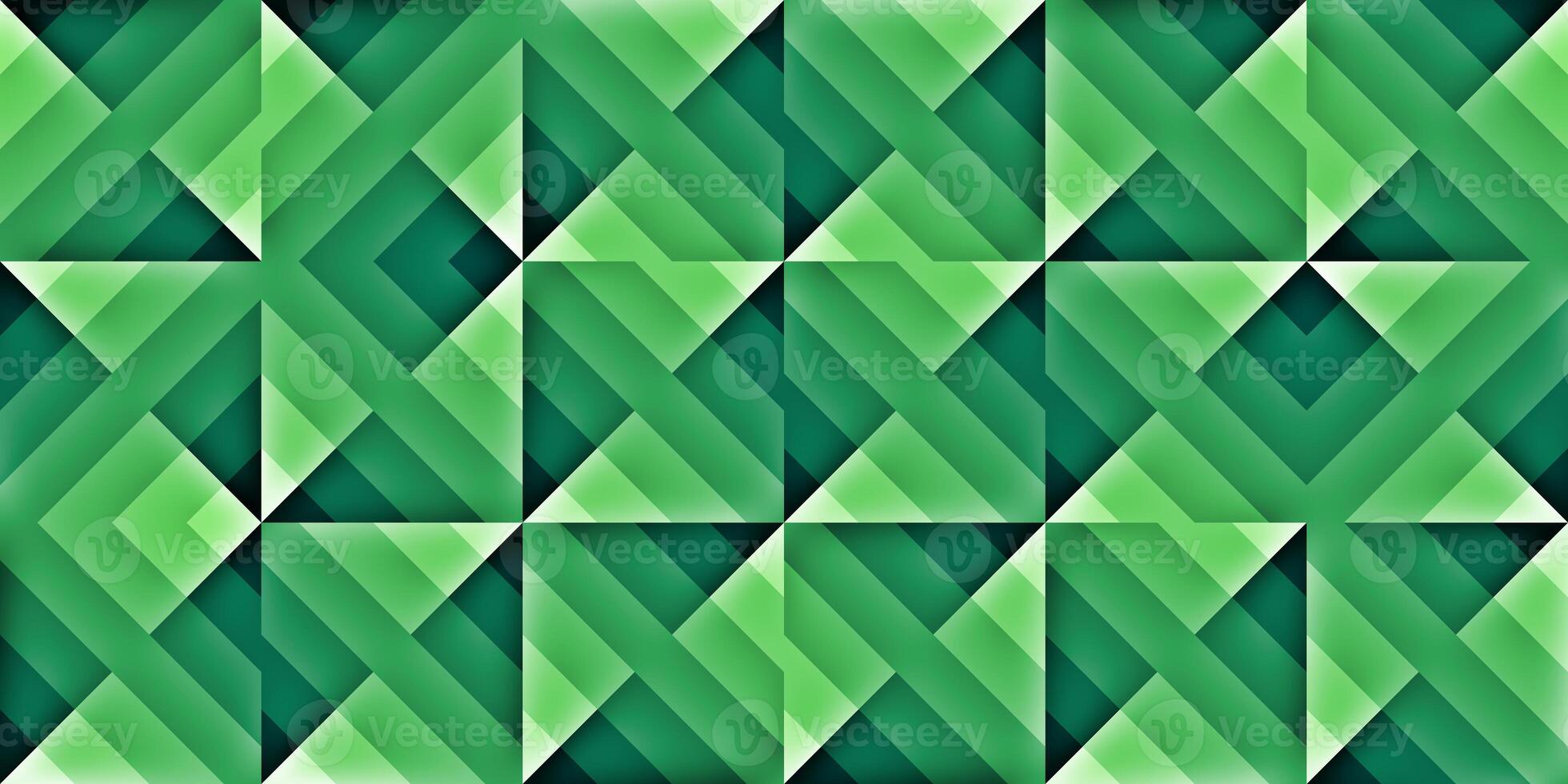 Green Modern Random Filling Geometric Shapes Pattern Background Texture. photo