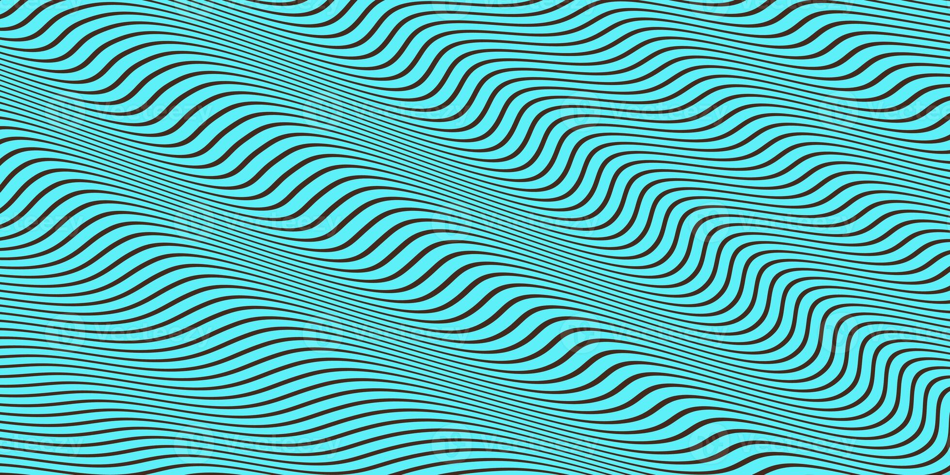 Deep, Green Sea Seamless Hypnotic Waves Background. Stylish Colorful Ripples Texture. Dynamic Modern Backdrop. photo