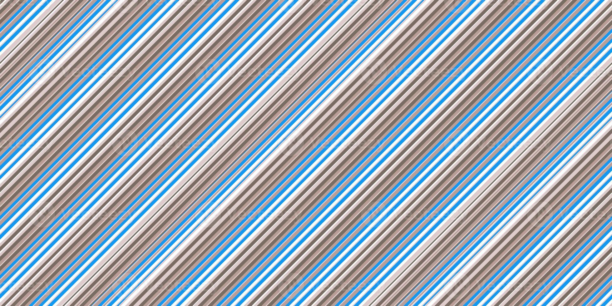 Blue Grey White Seamless Inclined Stripes Background. Modern Colors Sidelong Lines Texture. Vintage Style Stripe Backdrop. photo