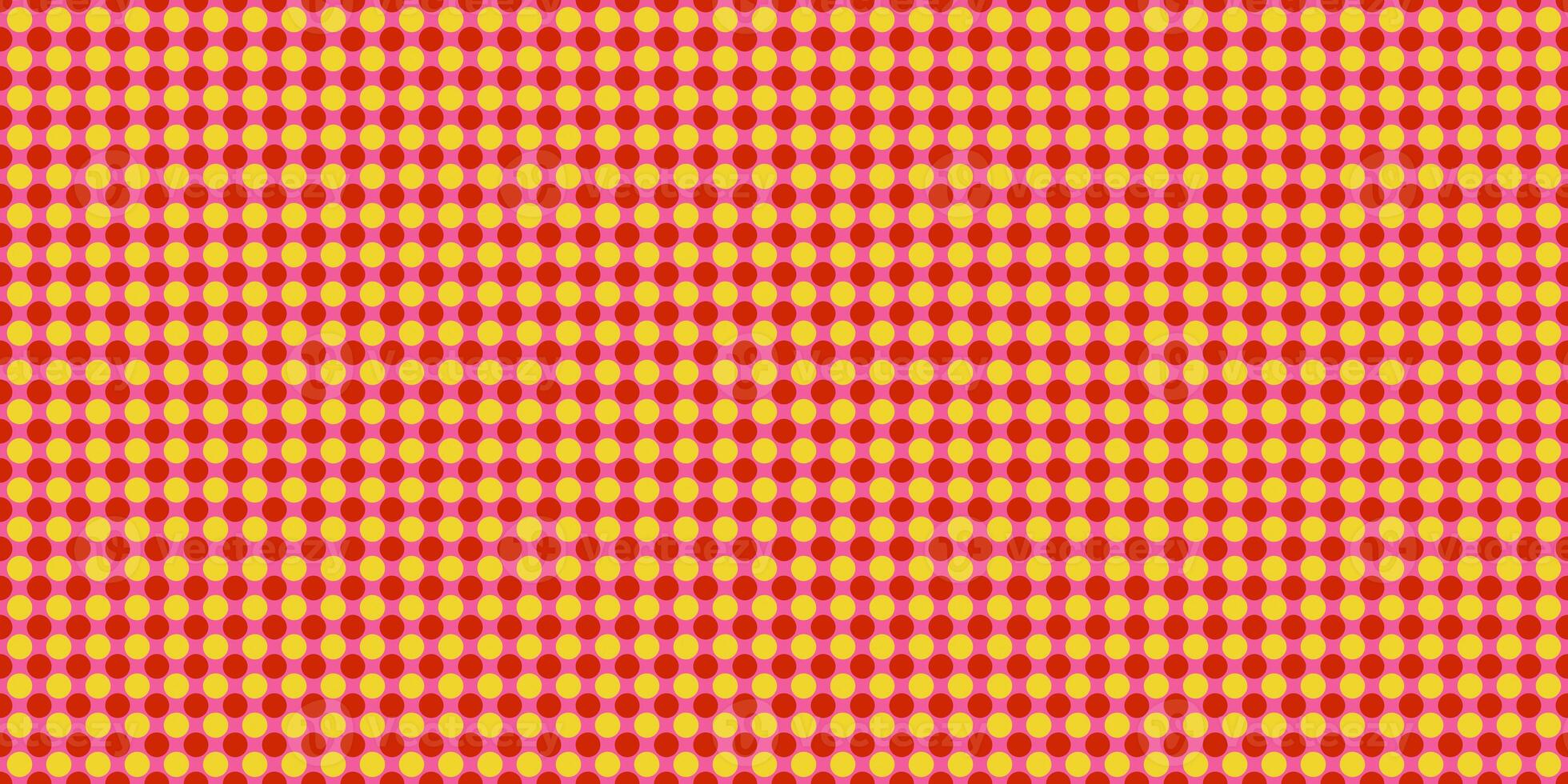 Orange Dots Pattern Background. Retro Circles Backdrop. Balls Texture. photo