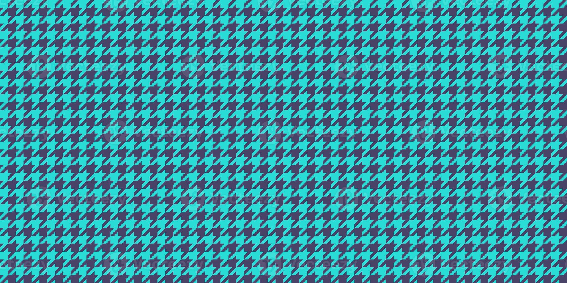 Blue Indigo Seamless Houndstooth Pattern Background. Traditional Arab Texture. Fabric Textile Material. photo