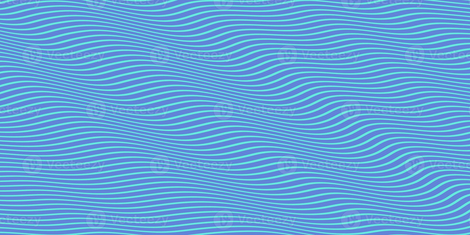 Blue Seamless Hypnotic Waves Background. Stylish Colorful Ripples Texture. Dynamic Modern Backdrop. photo