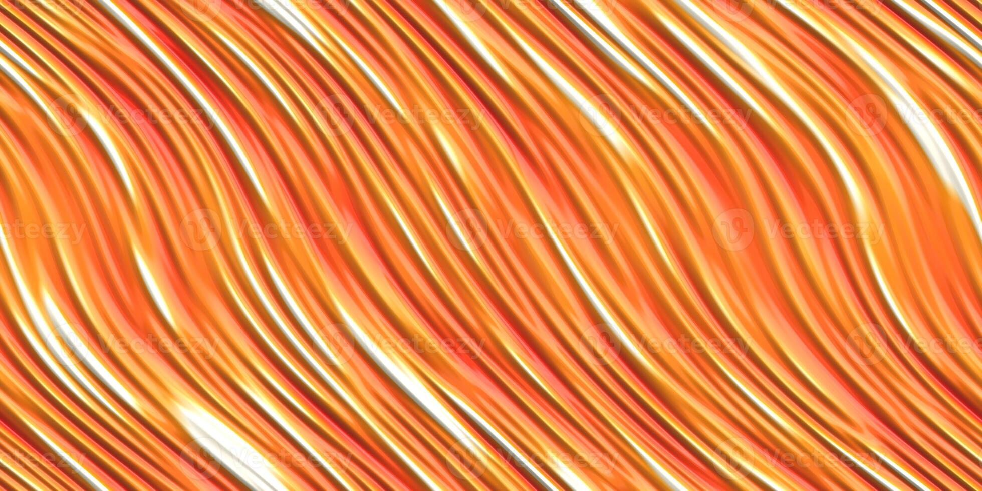 Flowing white red fox orange colored abstract design backdrop. Creamy bent flower gel surface. Liquid curves motion background. Fluid twist dynamic cream texture. photo