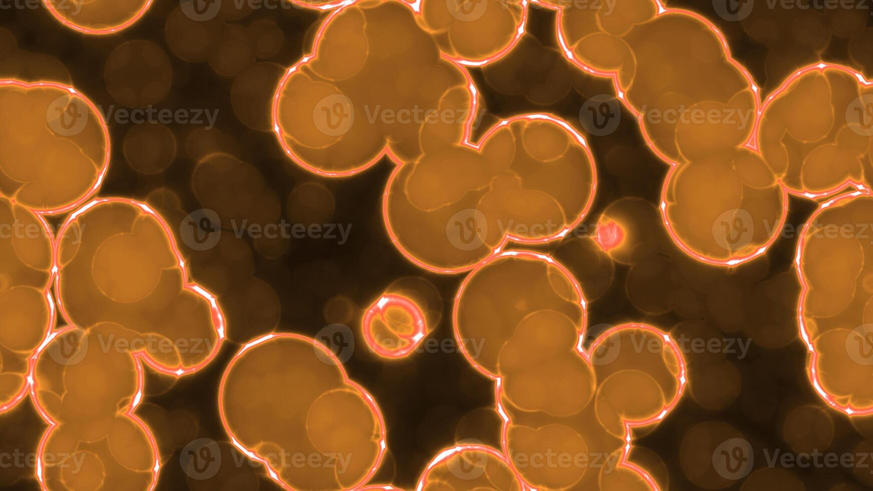 Orange Luminescent Glowing Cells Seamless Background Textures photo