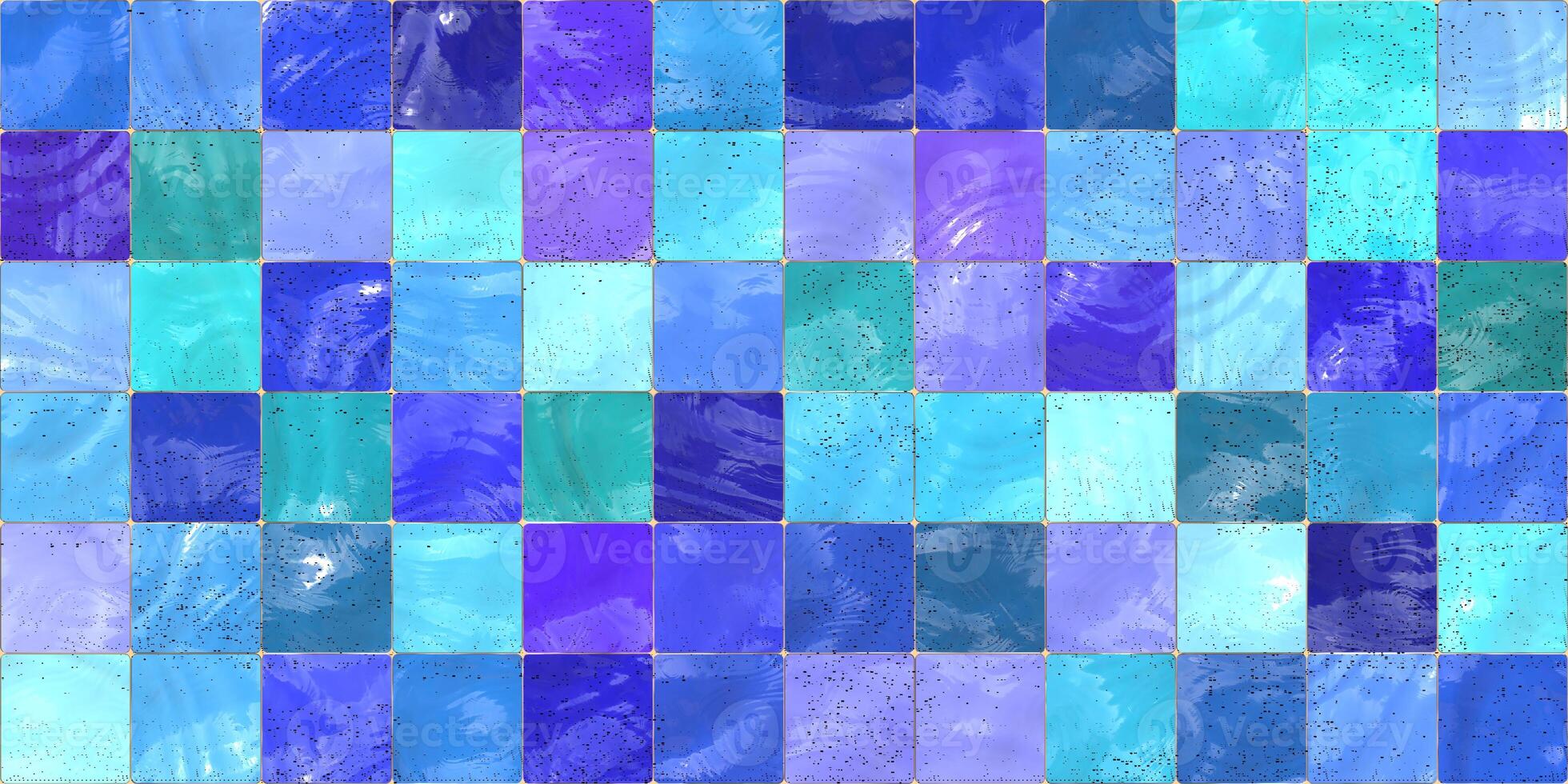 Blue Aqua Lilac Seamless Decorative Tile Background Texture photo