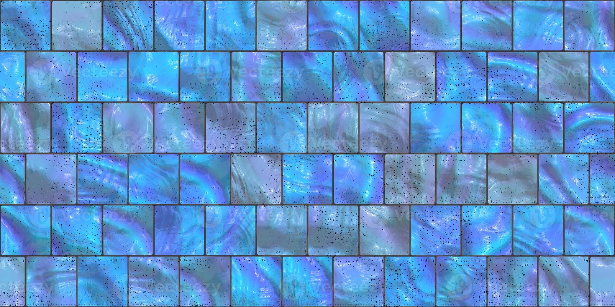Sky Blue Seamless Decorative Tile Background Texture photo