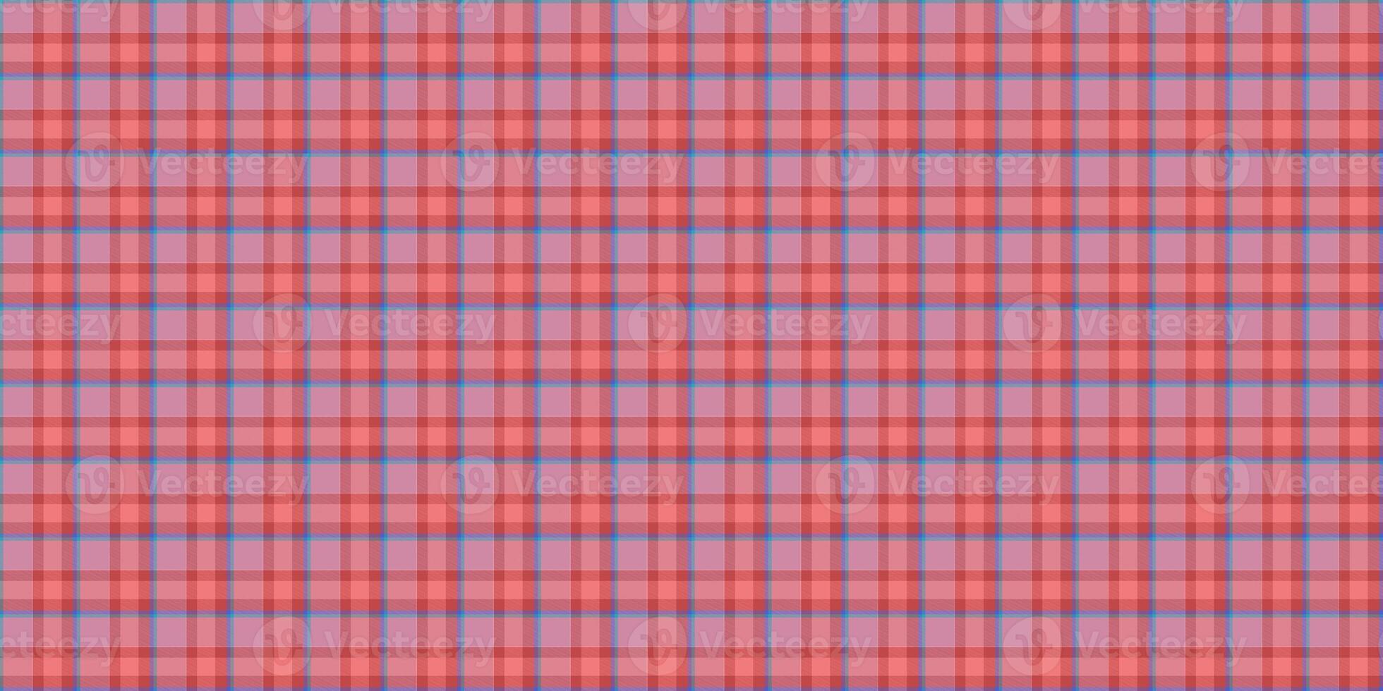 Rose Pink Seamless Scottish Tartan Background Texture photo