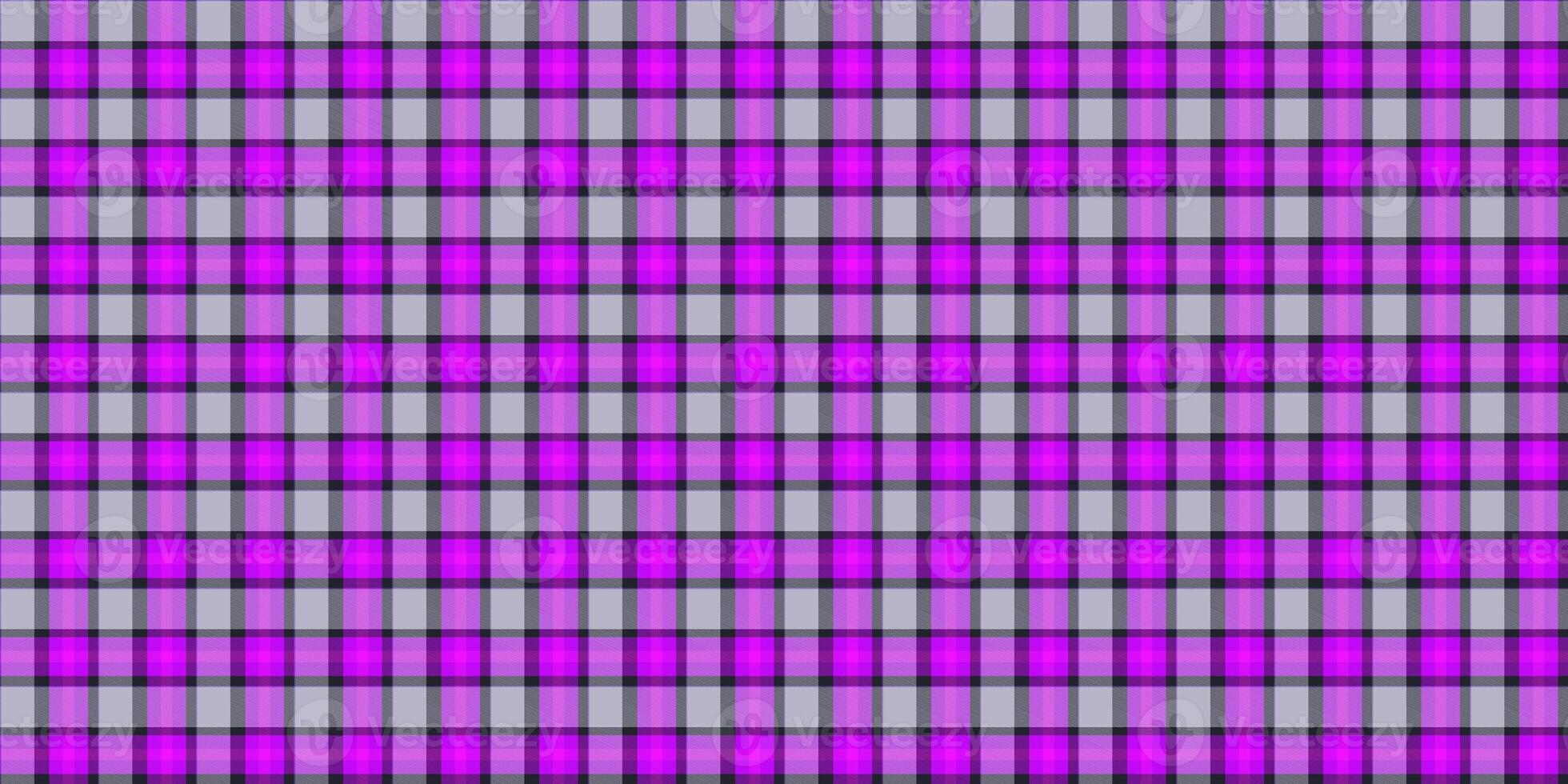 Orchid Gray Seamless Scottish Tartan Background Texture photo