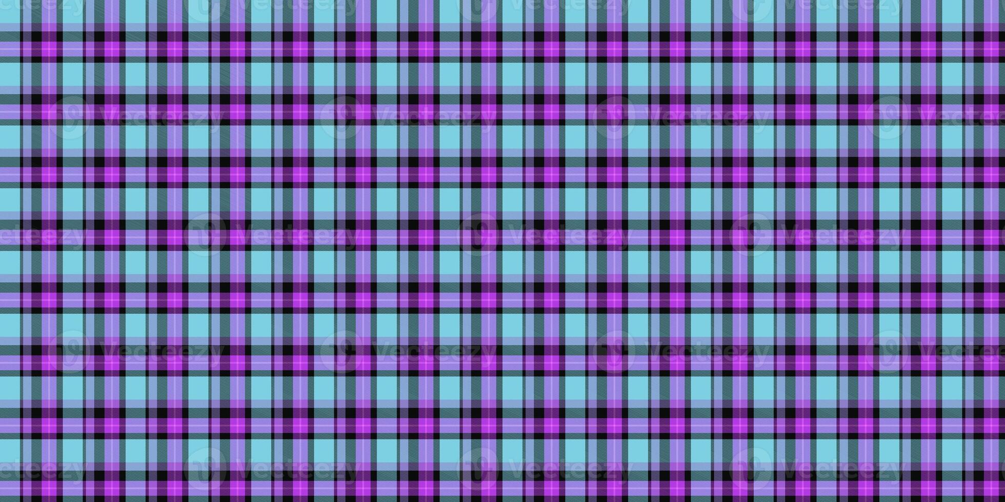 Sky Blue Orchid Seamless Scottish Tartan Background Texture photo