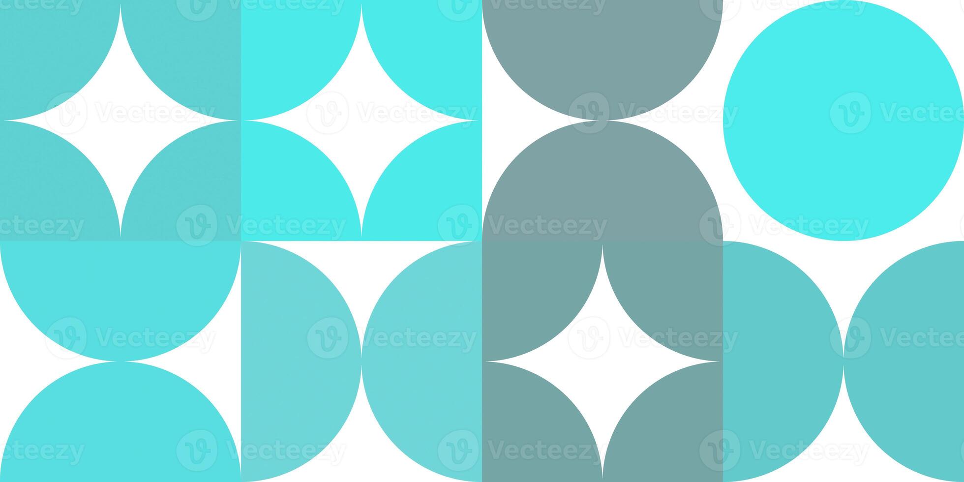 Blue amazing multicolor school pattern. Colored modern geometry half circles backgrounds. photo