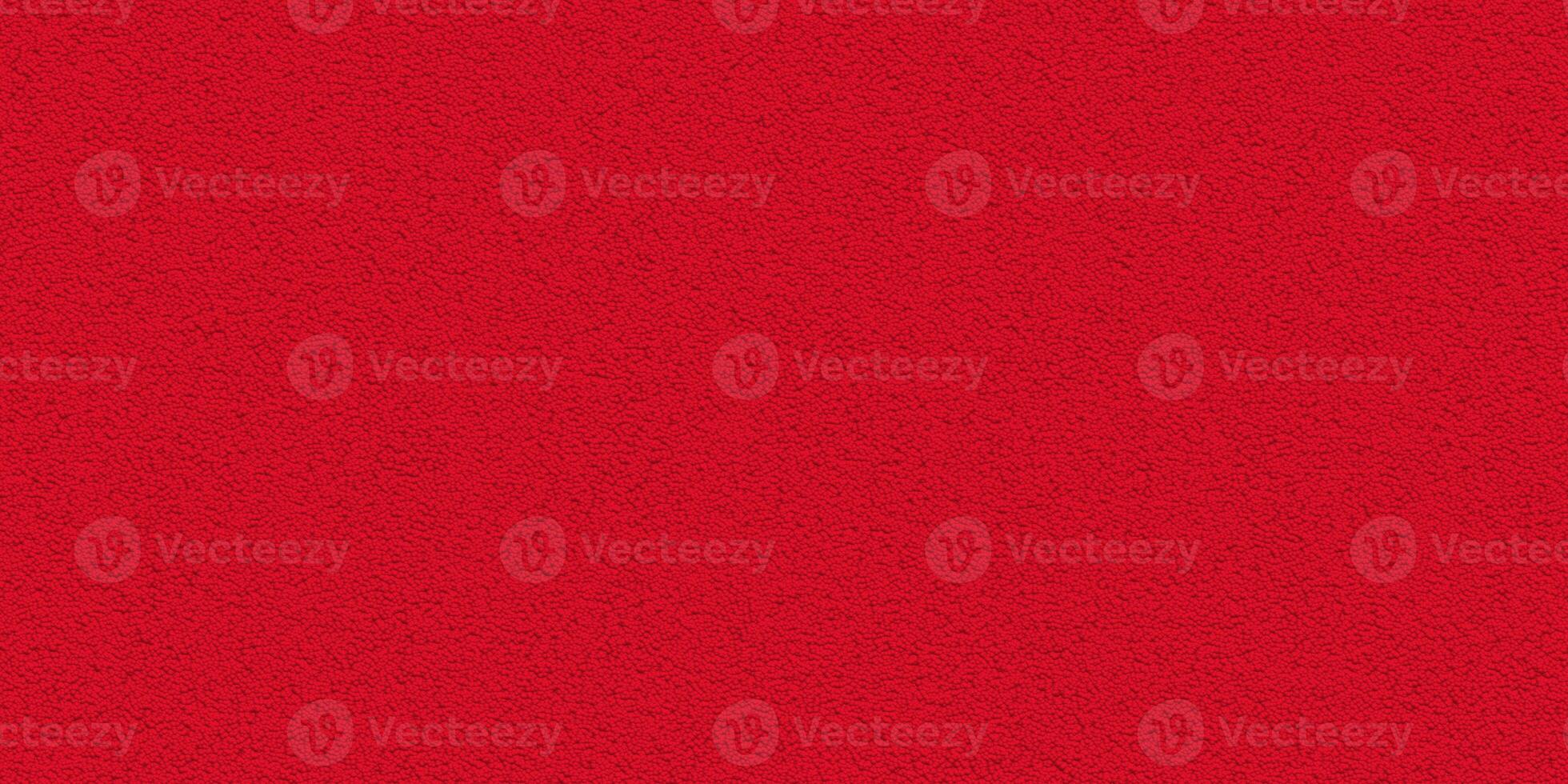 Red berber loop-pile floor rug fabric textile. Frieze carpet texture. Plush nylon fiber seamless background. photo