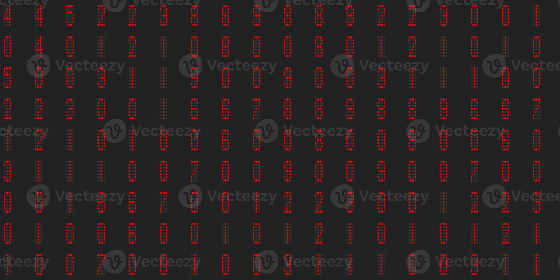 Red abstract display digit pattern. Electronic Numbers Background. Cyberspace texture. Numeric binary creative surface. Numeral tech design backdrop. r photo