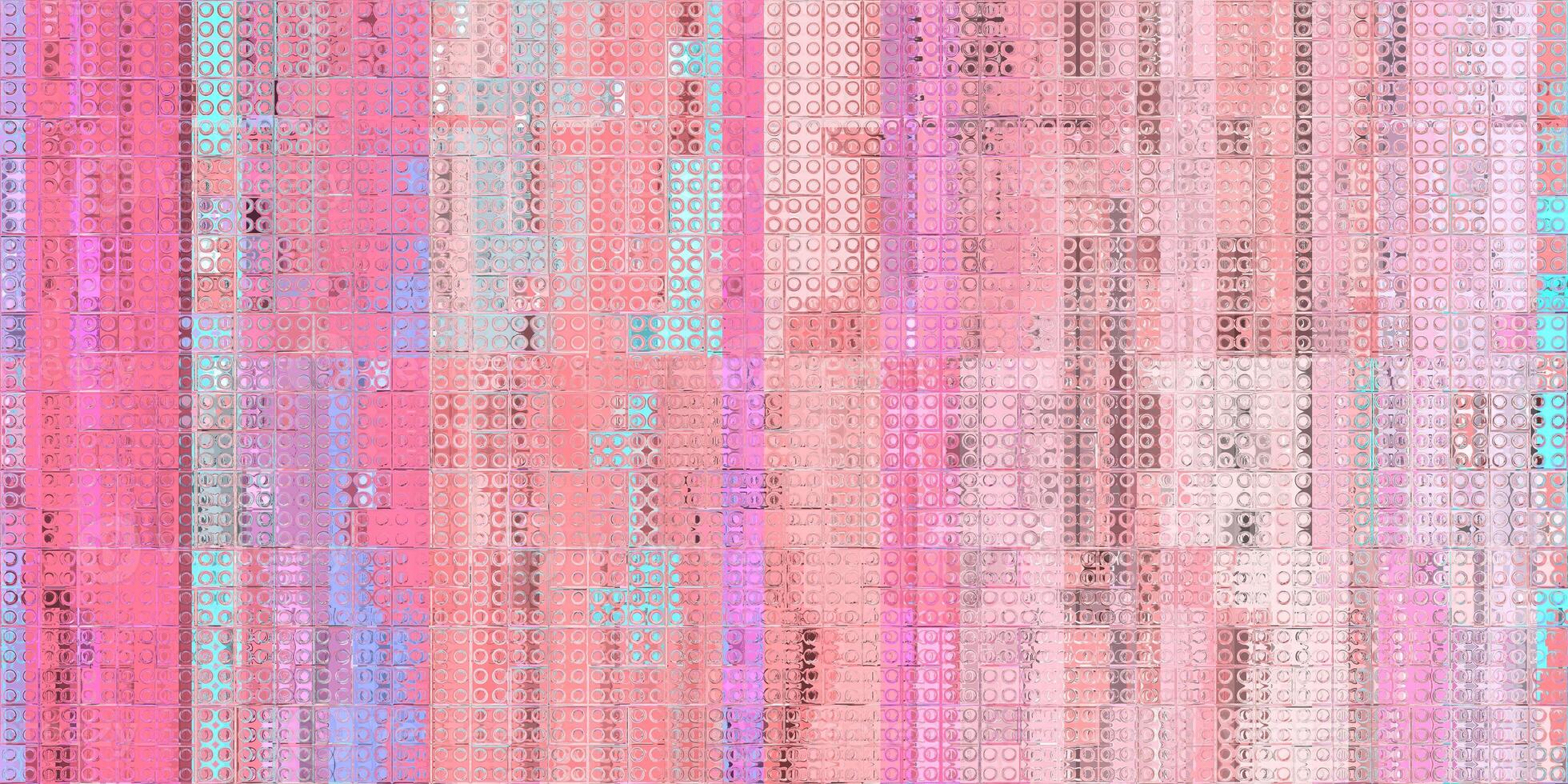 Pink Glitch Art Backdrop. Distorted Geometric Surface. Abstract grunge pattern. Distortion Screen Texture. Colorful Noise Background. photo