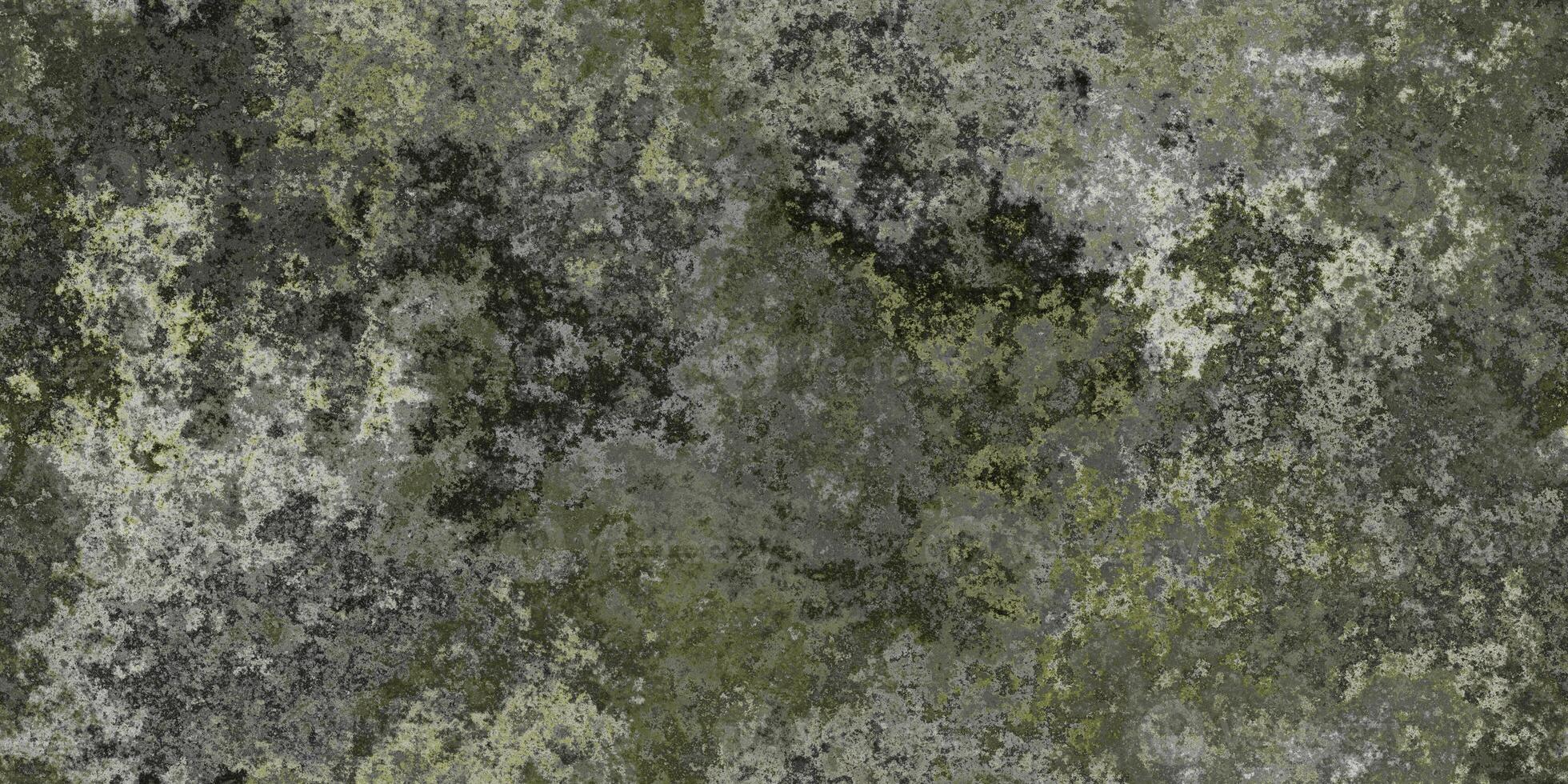 Dirty Green Rusted Metal Pattern. Seamless Transition. photo