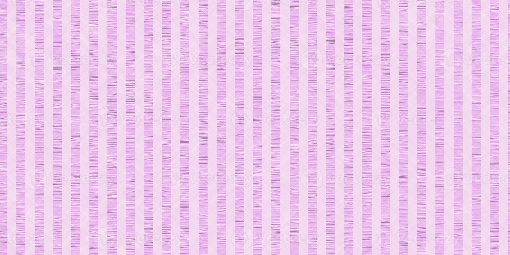 Violet seamless seersucker texture. Wrinkled striped fabric backdrop. Pressed textile background. photo
