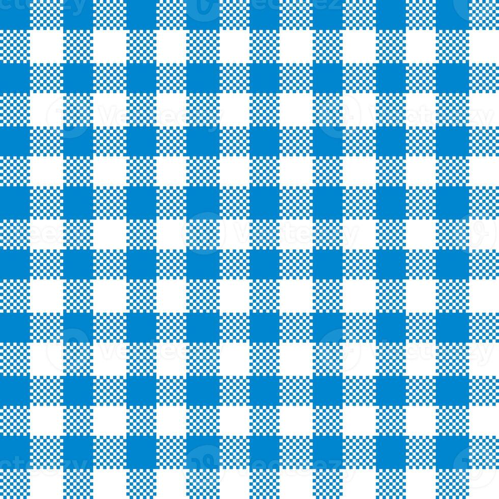 Gingham Pattern. Seamless blue white classic checkered pattern. Good for belts, bags, scarves, ties, shawls and other accessories. photo