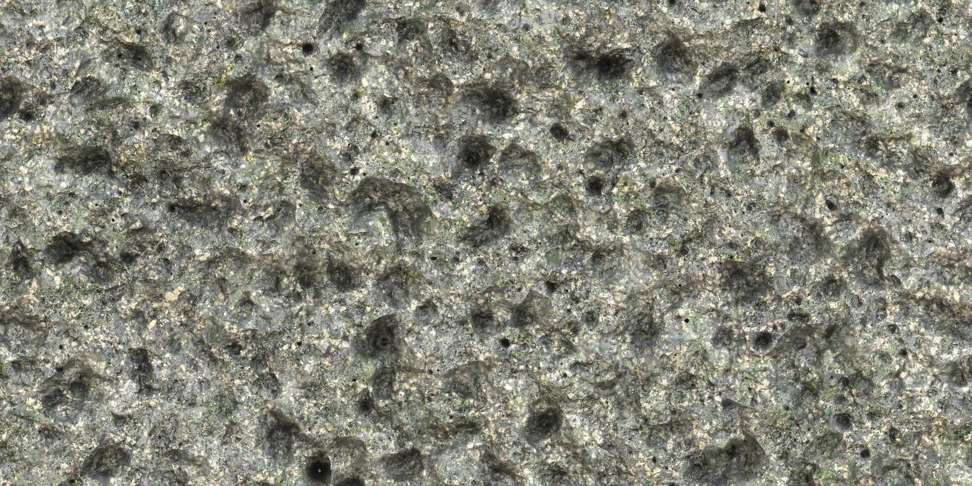 Mountain grunge pattern with holes. Geology nature backdrop. Stone rocky wall texture. Detail rock background. Concrete granite surface. photo