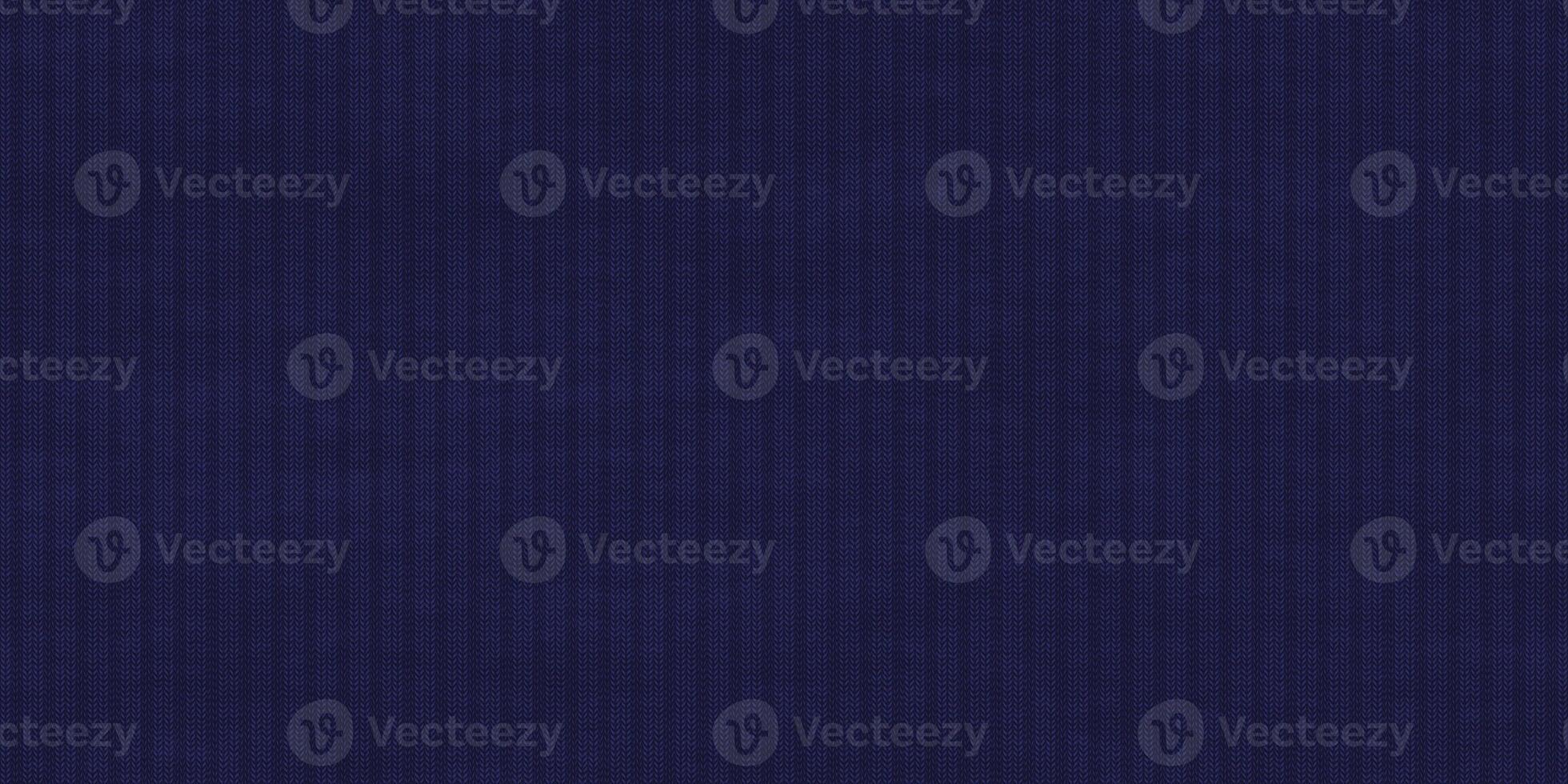 Blue seamless striped knit texture. Knitted lined clothes fabric surface pattern. Knitwear material backdrop. Knitting wear textile background. photo