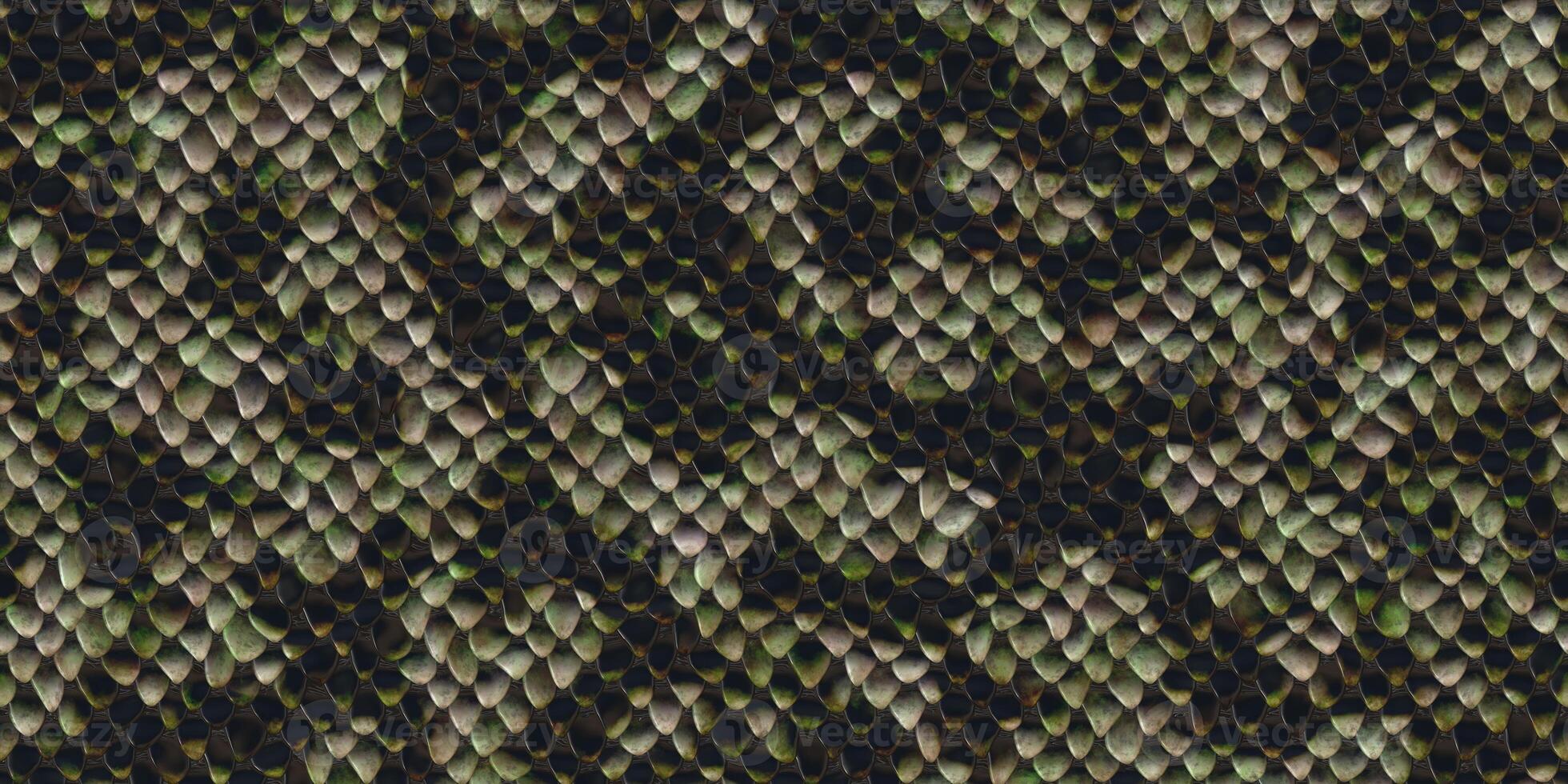 Black and white grey reptilian scale pattern. Snakeskin surface. Dangerous wildlife backdrop. Snake leather seamless textures. Reptile skin background. photo