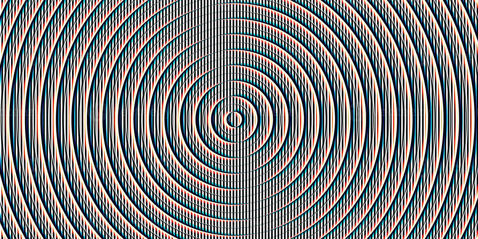 Striped blue red circles projector lens background creative. Searchlight screen optical. Lamp flare glow. Fresnel lens pattern. Spotlight glass art texture. photo