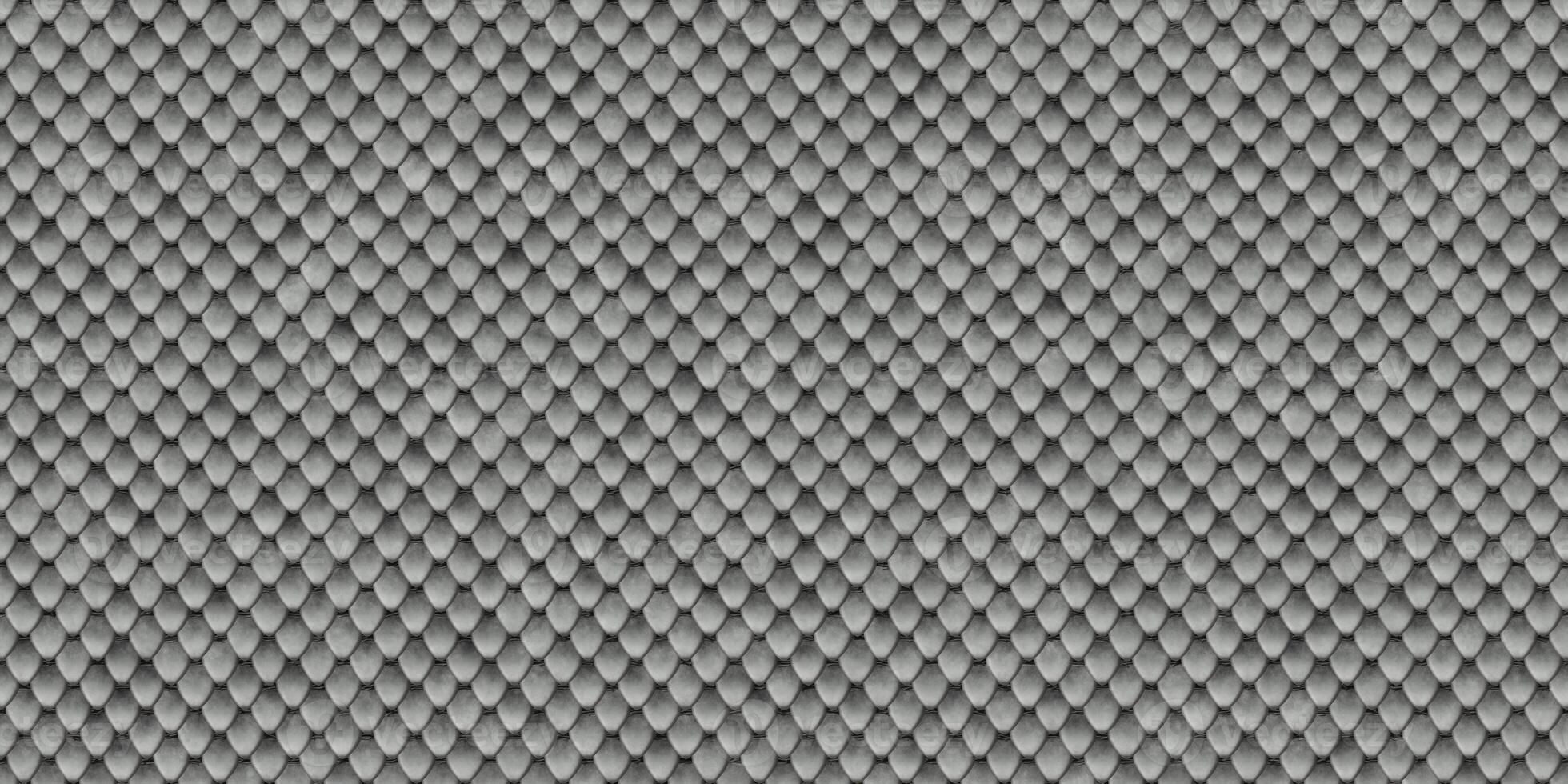 Grey reptile skin background. Reptilian scale pattern. Snakeskin surface. Dangerous wildlife backdrop. Snake leather seamless textures. photo