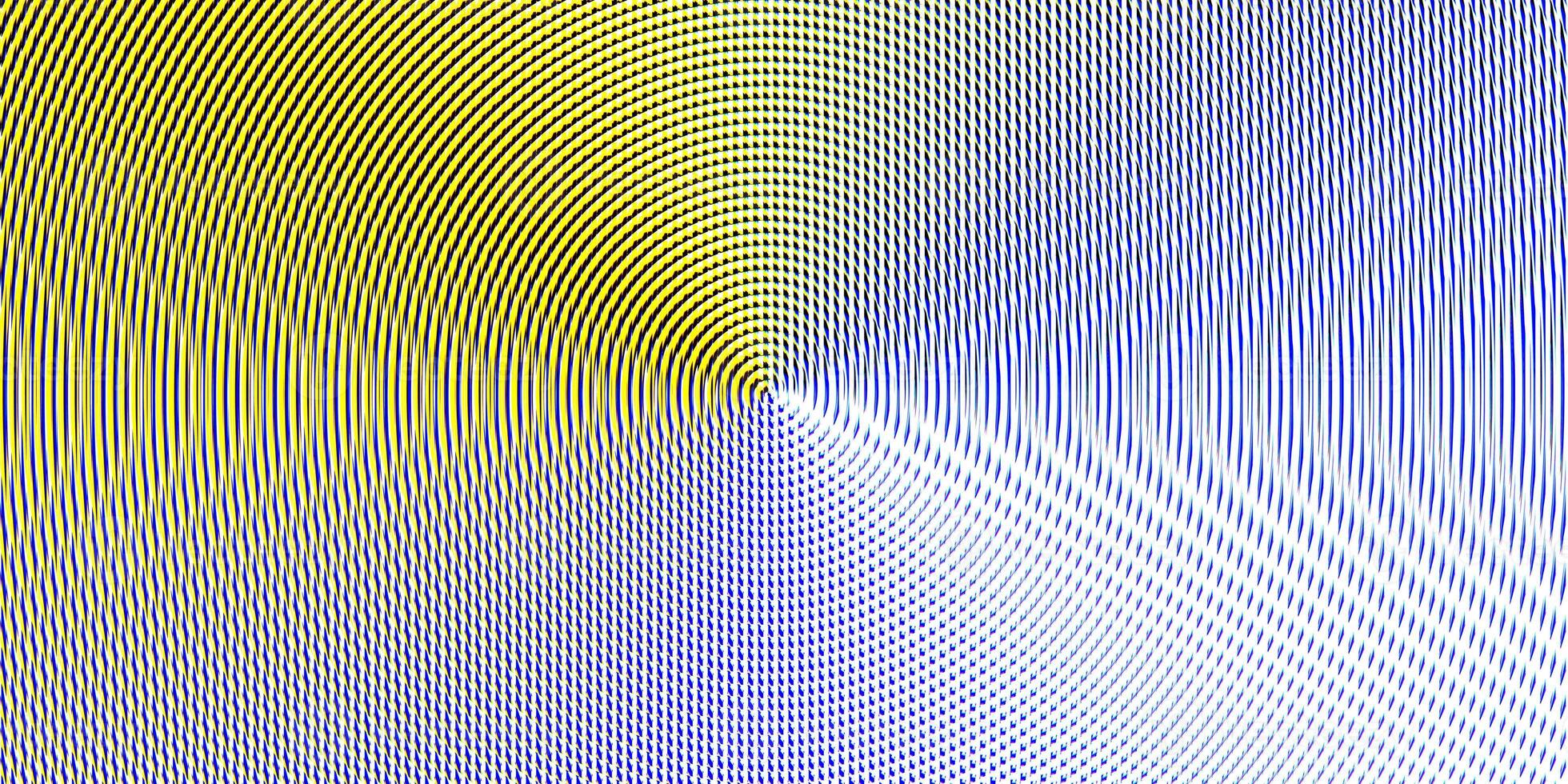 Yellow blue projector lens background creative. Searchlight striped circles screen optical. Lamp flare glow. Fresnel lens pattern. Spotlight glass art texture. photo