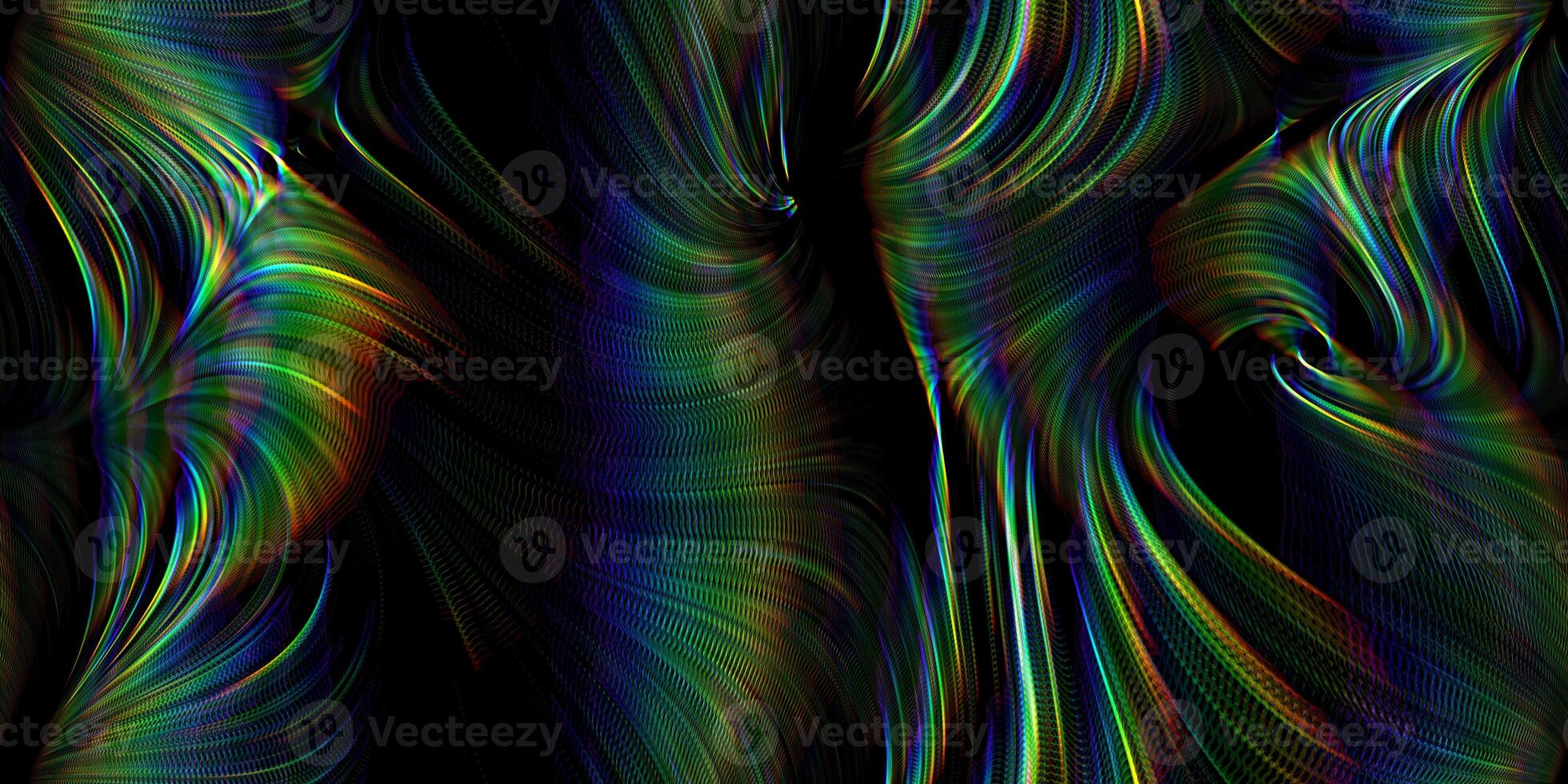 Holographic gradient mystic twirls. Seamless arcane oracular spins background texture. photo