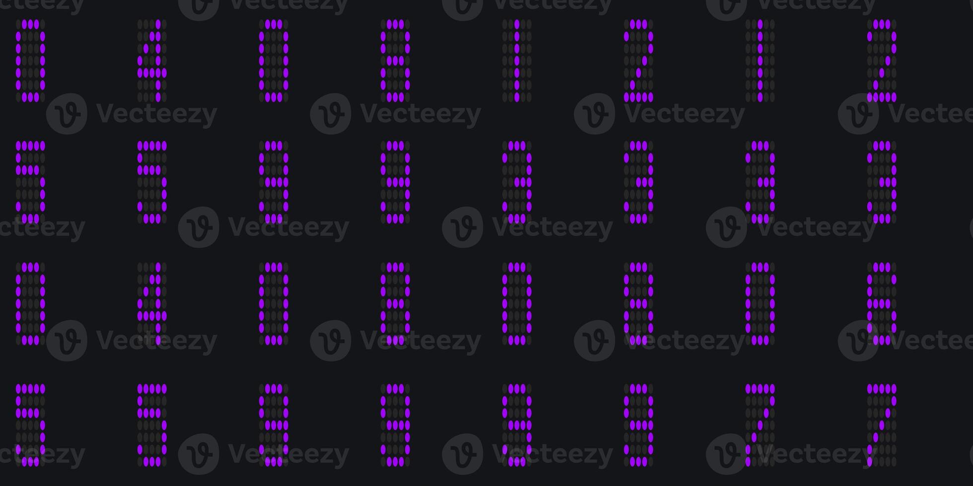 Purple big electronic Numbers Background. Cyberspace texture. Numeric binary creative surface. Numeral tech design backdrop. Abstract display digit pattern. photo
