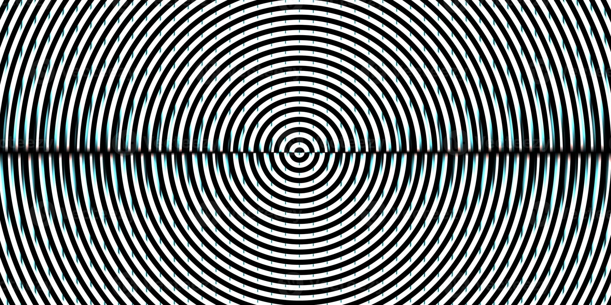 Striped black and white circles lamp flare glow. Fresnel lens pattern. Spotlight glass art texture. Projector lens background creative. Searchlight screen optical. photo