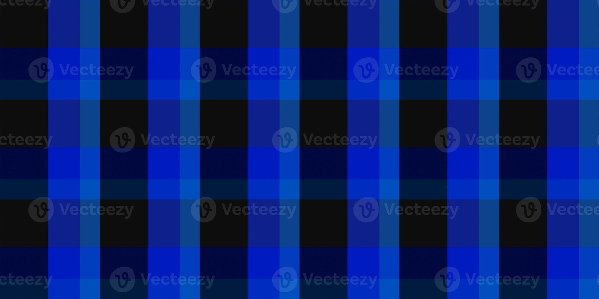 Blue seamless flannel texture. Fustian clothes fabric surface pattern. Checkered material backdrop. Woolen cotton wear textile background. photo