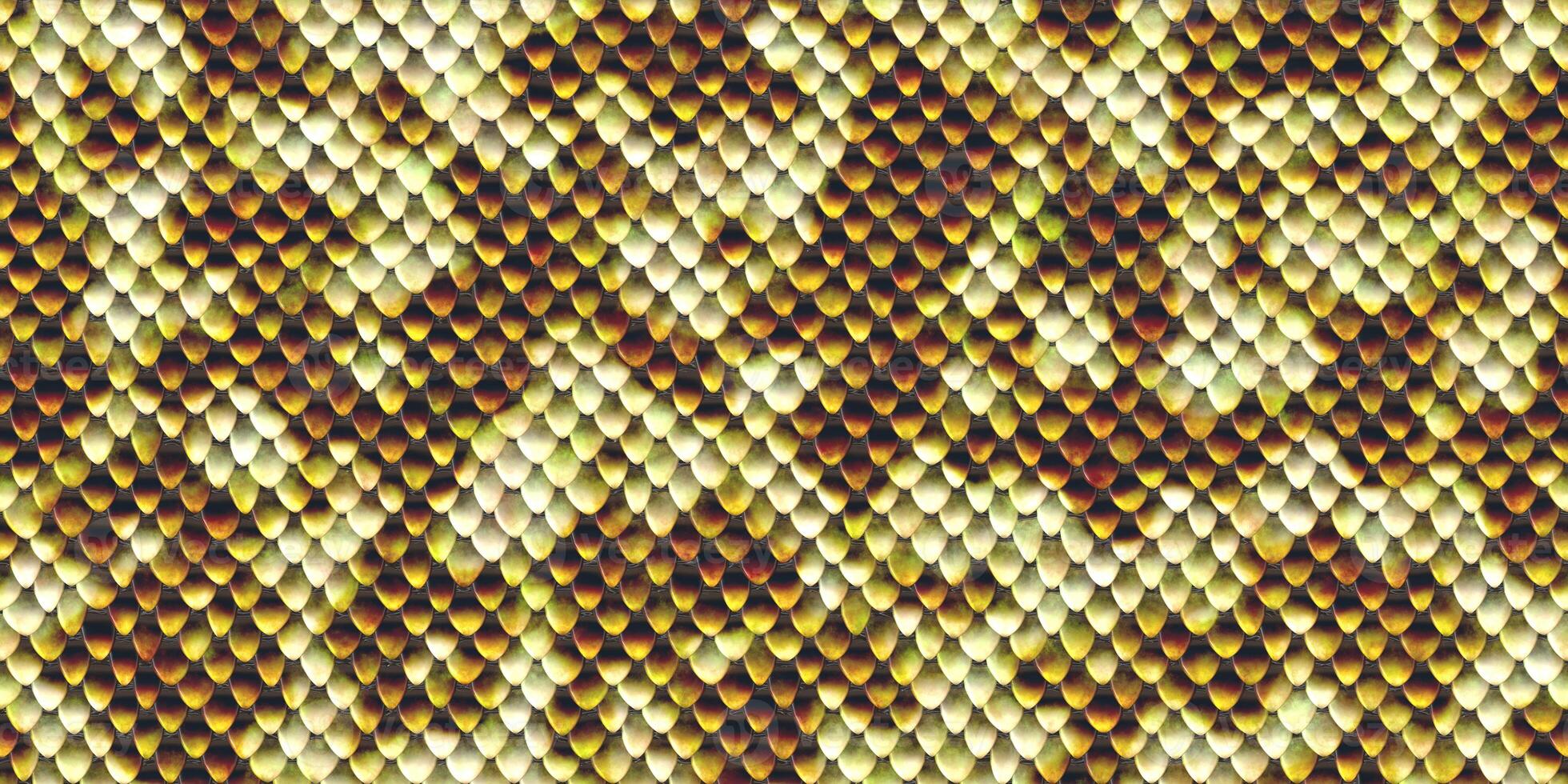 White yellow orange dangerous wildlife backdrop. Snake leather seamless textures. Reptile skin background. Reptilian scale pattern. Snakeskin surface. photo