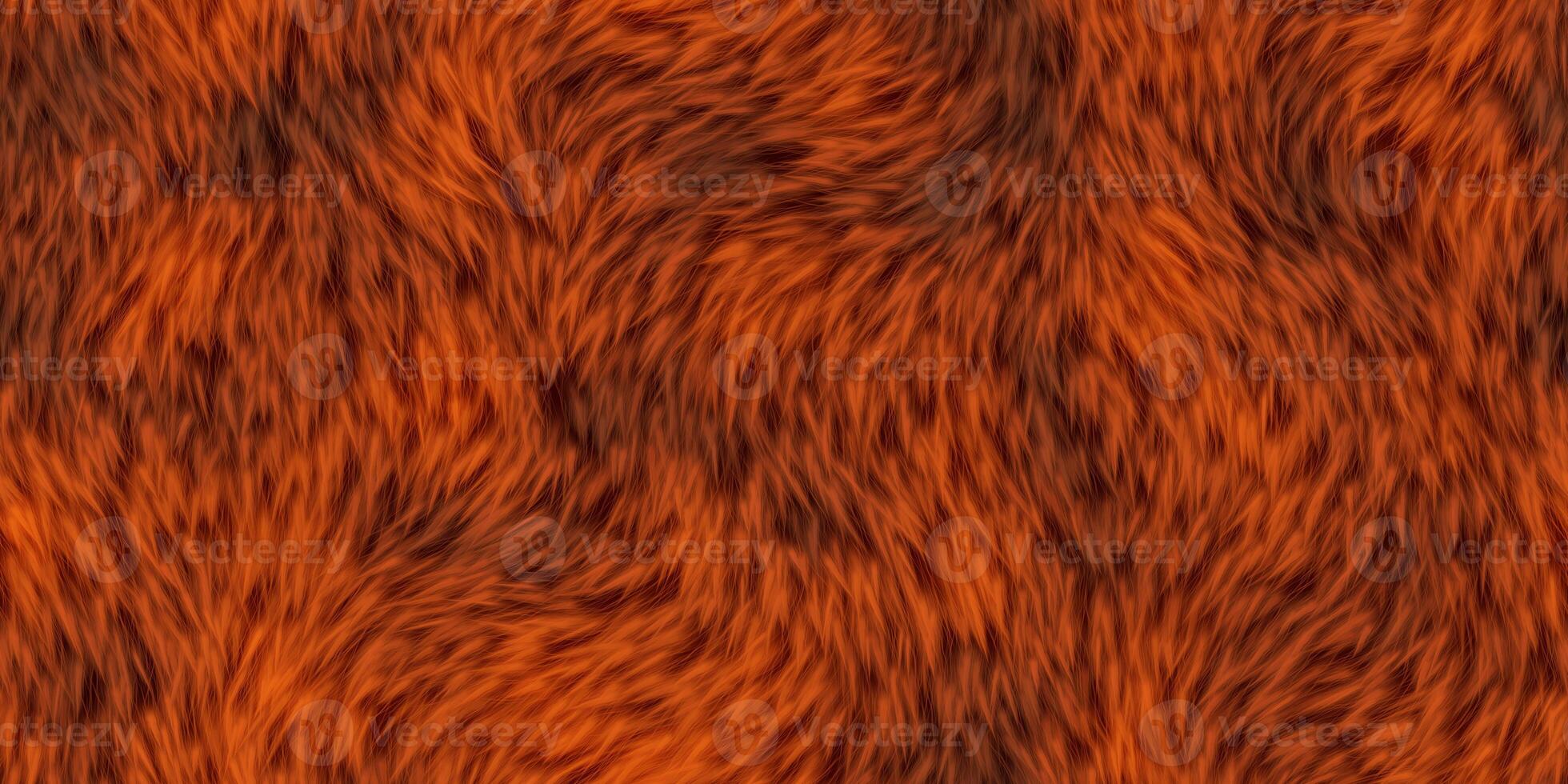 Brown bear fur background. Warm surface. Hairy pattern. Furry backdrop. Wild animal design. Fuzzy fashion creative. Wool texture. photo