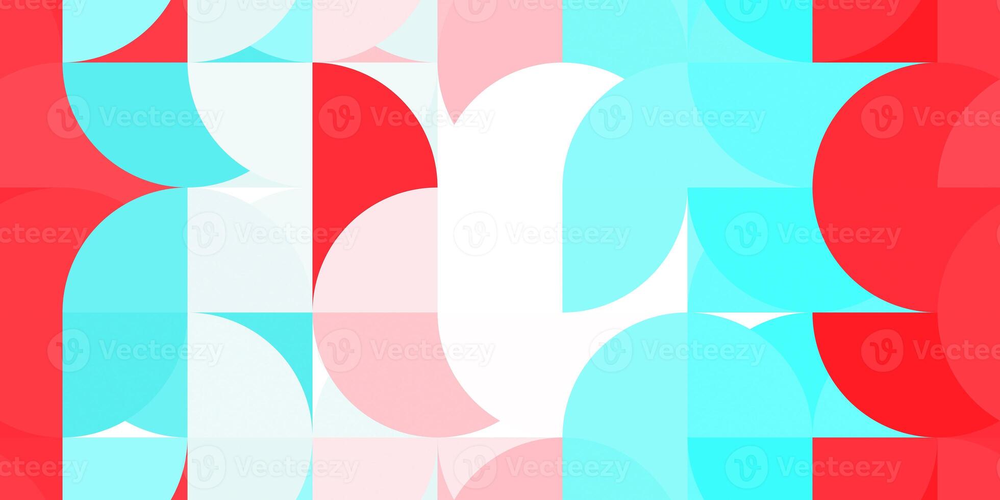 Red blue colored modern geometry half circles backgrounds. Rounded colorful creative design texture. photo