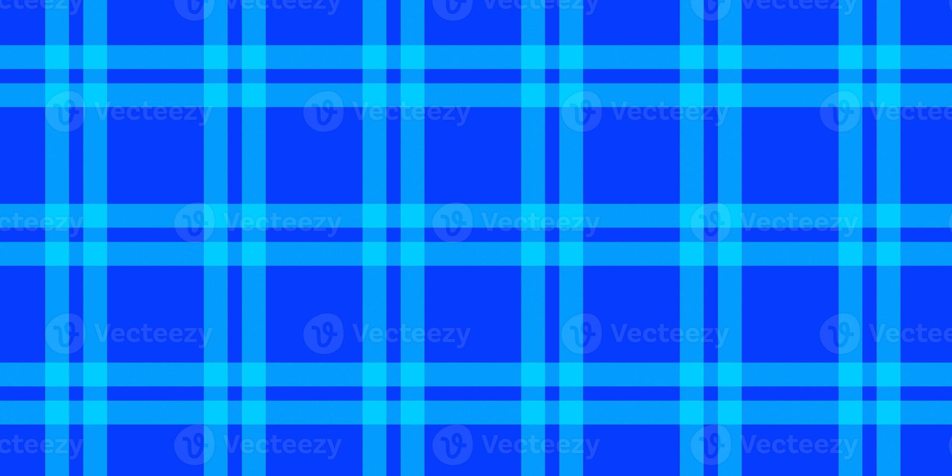 Blue woolen cotton wear textile background. Seamless flannel texture. Fustian clothes fabric surface pattern. Checkered material backdrop. photo