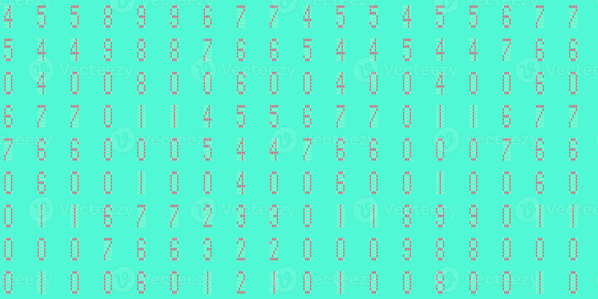 Turquoise numeric binary creative surface. Numeral tech design backdrop. Abstract display digit pattern. Electronic Numbers Background. Cyberspace texture. photo