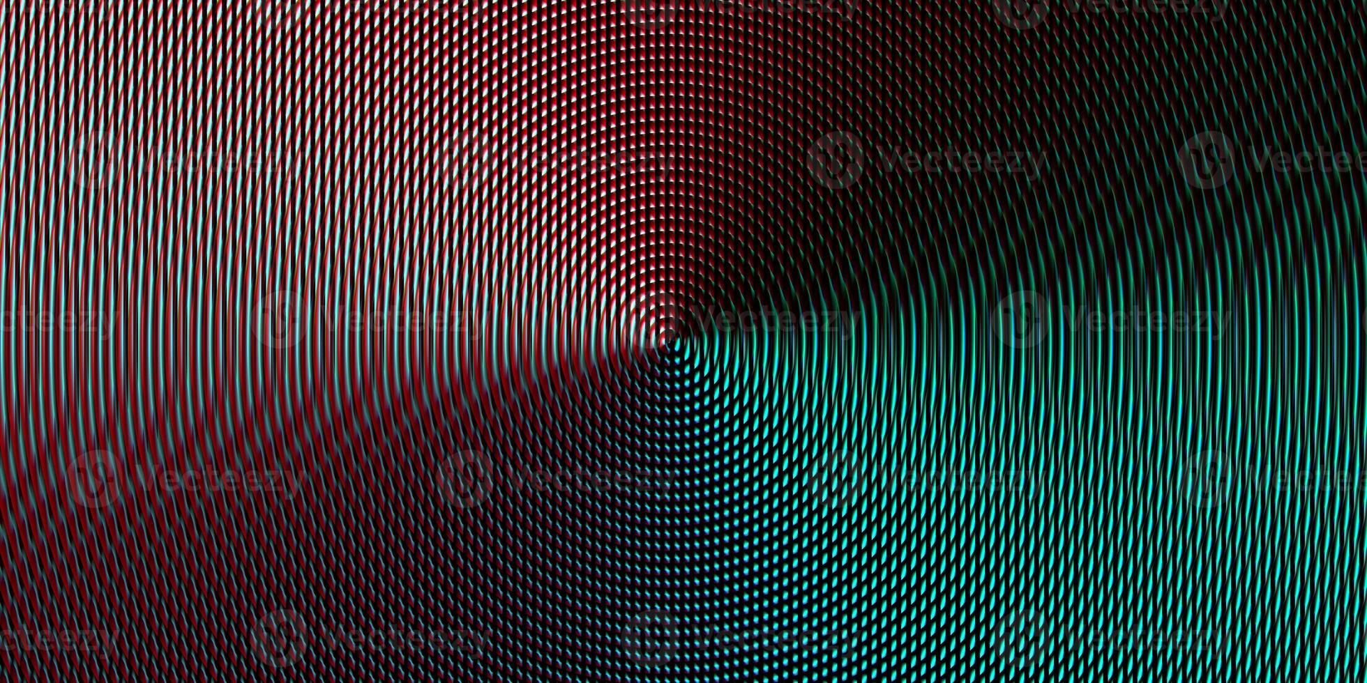 Black striped red blue circles projector lens background creative. Searchlight screen optical. Lamp flare glow. Fresnel lens pattern. Spotlight glass art texture. photo