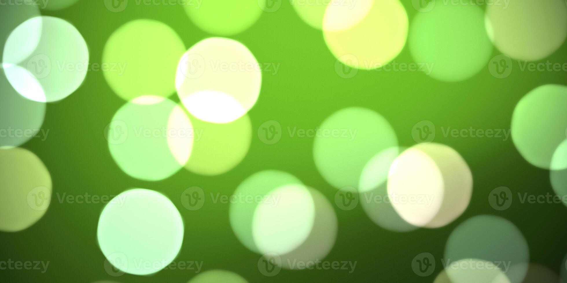 Green defocused sweet design. Bokeh background. Blurred colored texture. Happy color love creative backdrop. Bright glowing colorful pattern. photo
