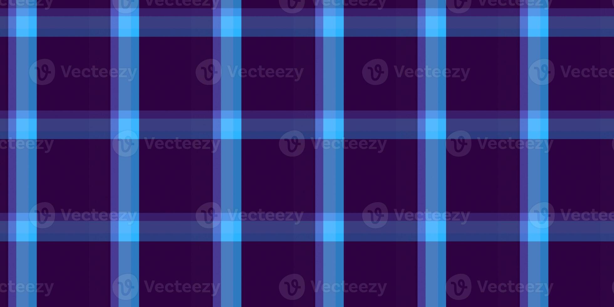 Lilac blue checkered material backdrop. Woolen cotton wear textile background. Seamless flannel texture. Fustian clothes fabric surface pattern. photo