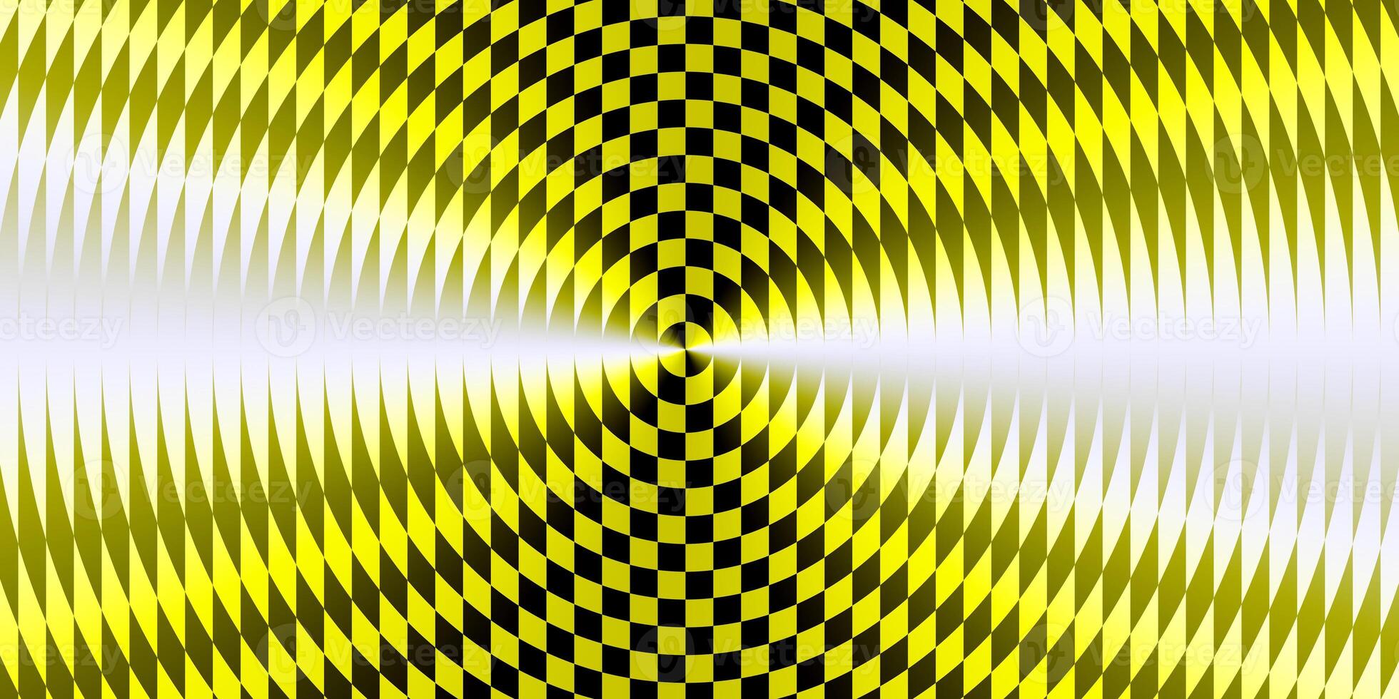 Yellow spotlight glass art texture. Projector lens background creative. Searchlight striped circles screen optical. Lamp flare glow. Fresnel lens pattern. photo