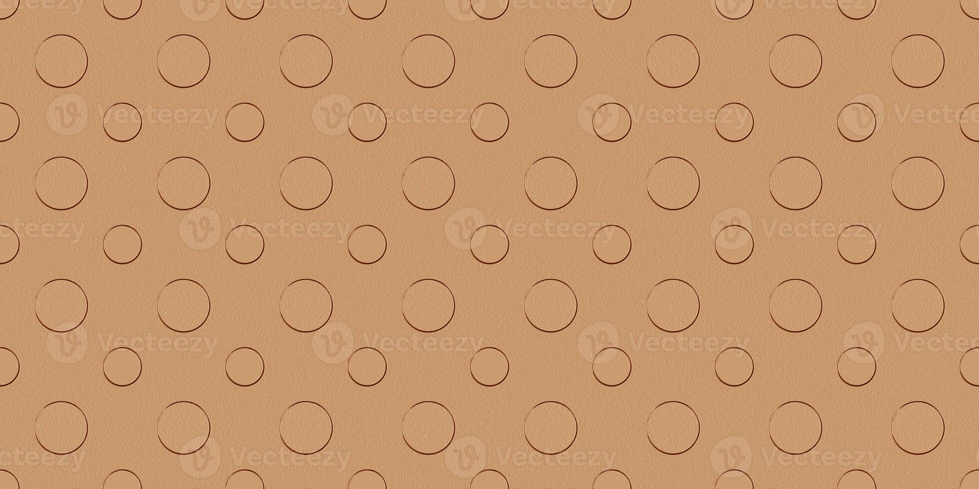 Seamless Bronze Circles Pattern. Bronzed Bubbles Texture. photo