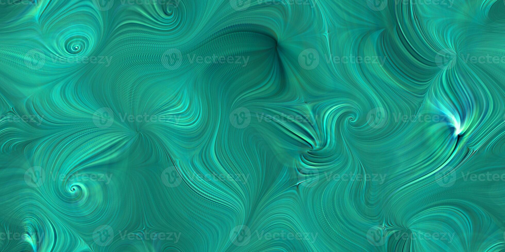 Turquoise mystic twirls. Seamless mystical enigmatic twirls background texture. photo