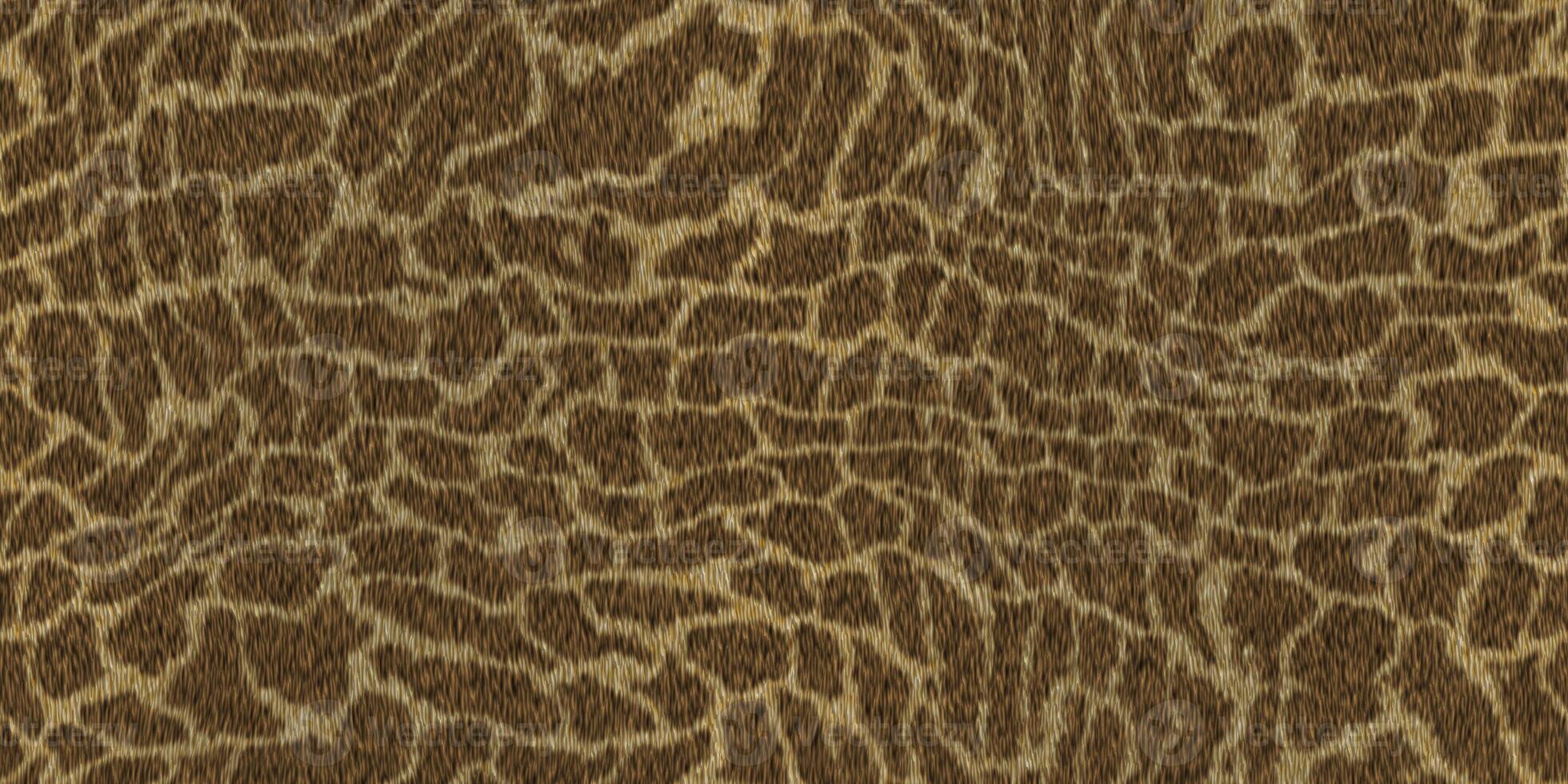 Giraffe fur background. Warm surface. Hairy pattern. Furry backdrop. Wild animal design. Fuzzy fashion creative. Wool texture. photo