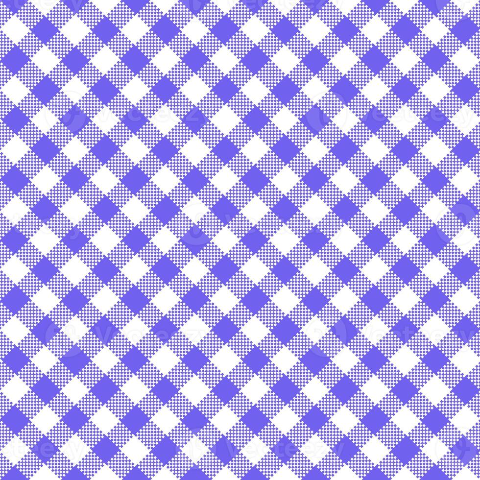 Gingham Pattern. Seamless medium slate blue white colorful diagonal checkered pattern. Good for plaid, tablecloths, clothes, dresses, paper, bed linen. photo