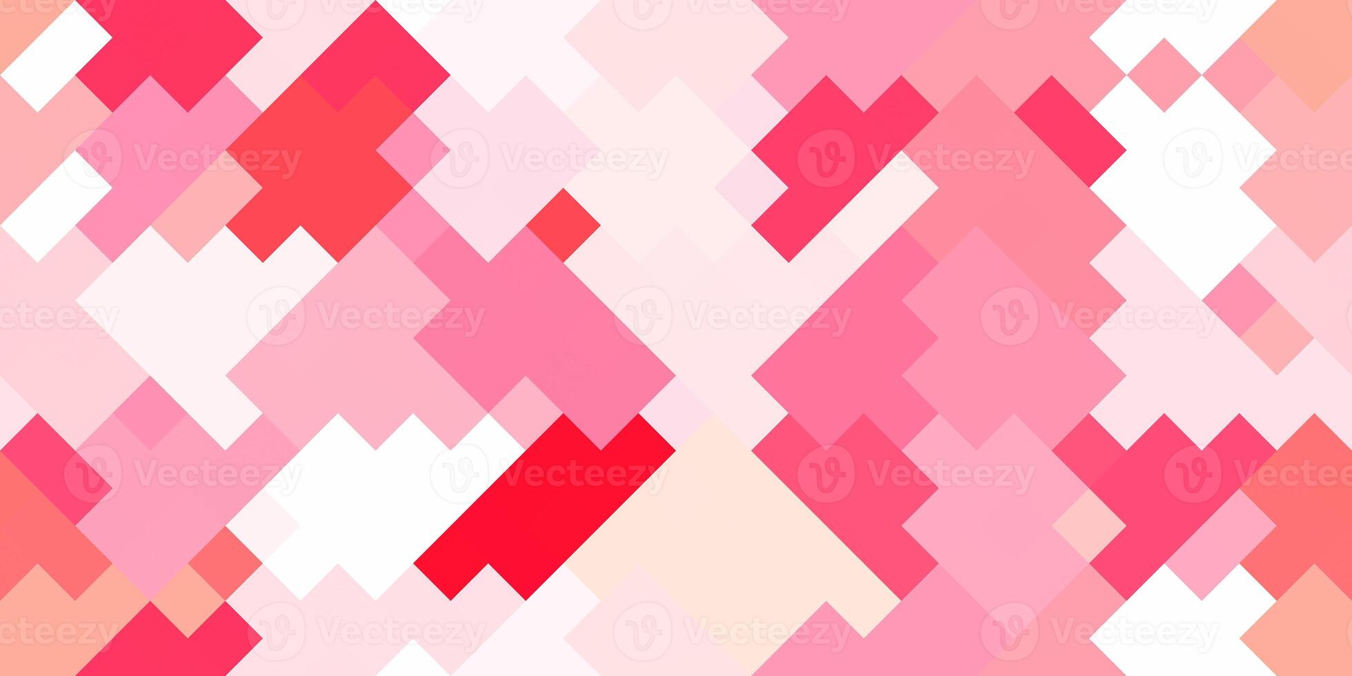 Pink colored geometric pixelate texture. Colorful square geometry backdrop. photo