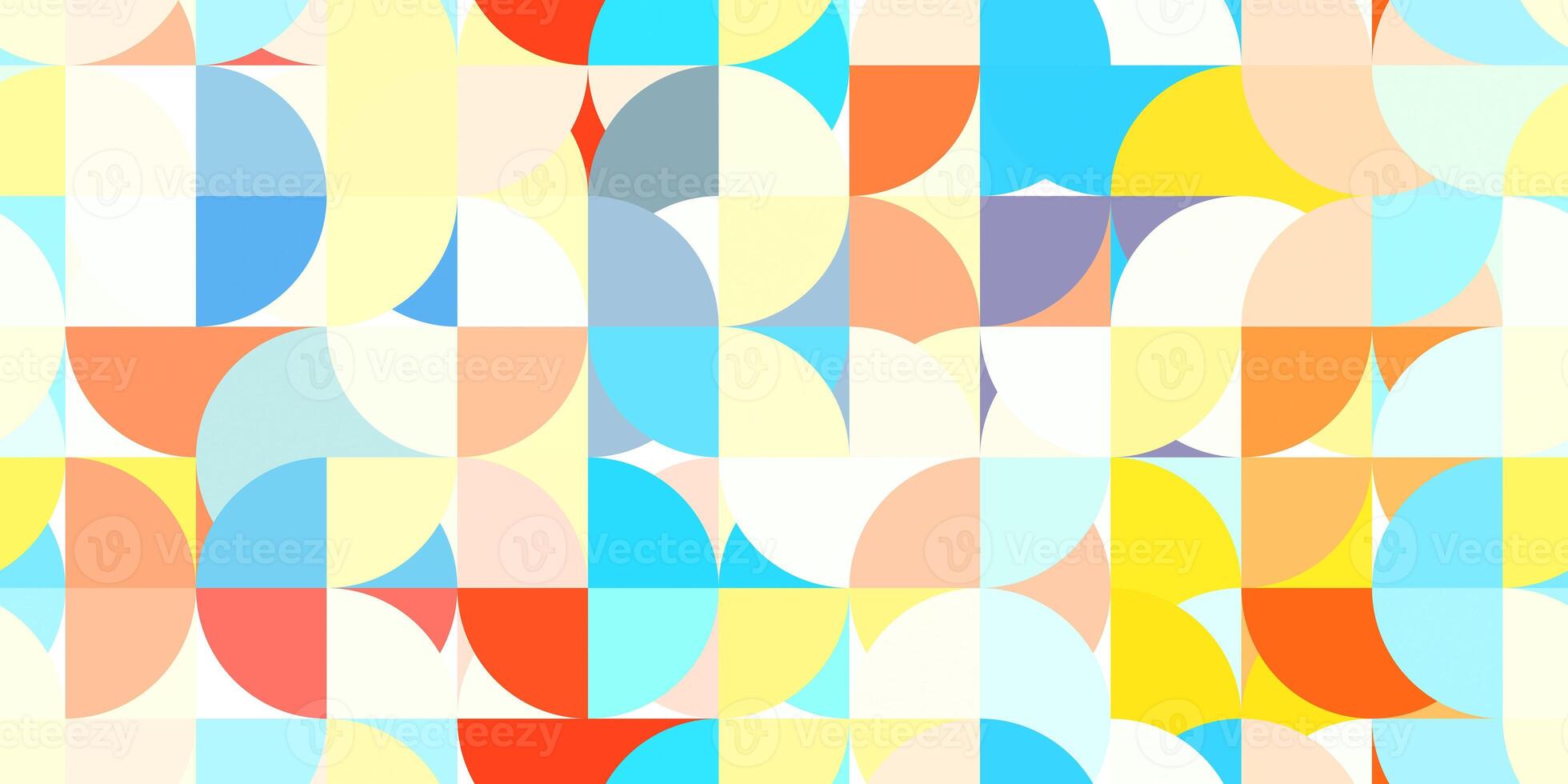 Colored modern geometry half circles backgrounds. Rounded colorful creative design texture. photo