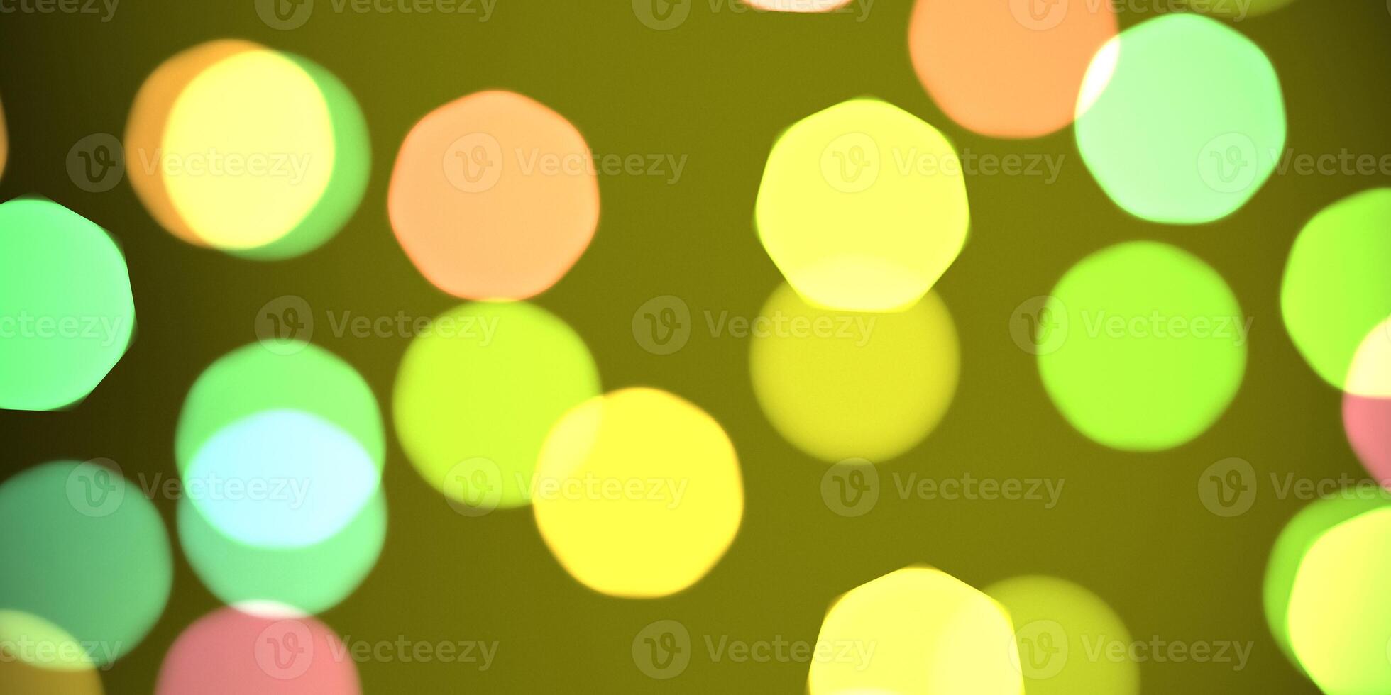 Yellow bokeh background. Blurred colored texture. Happy color love creative backdrop. Bright glowing colorful pattern. Defocused sweet design. photo