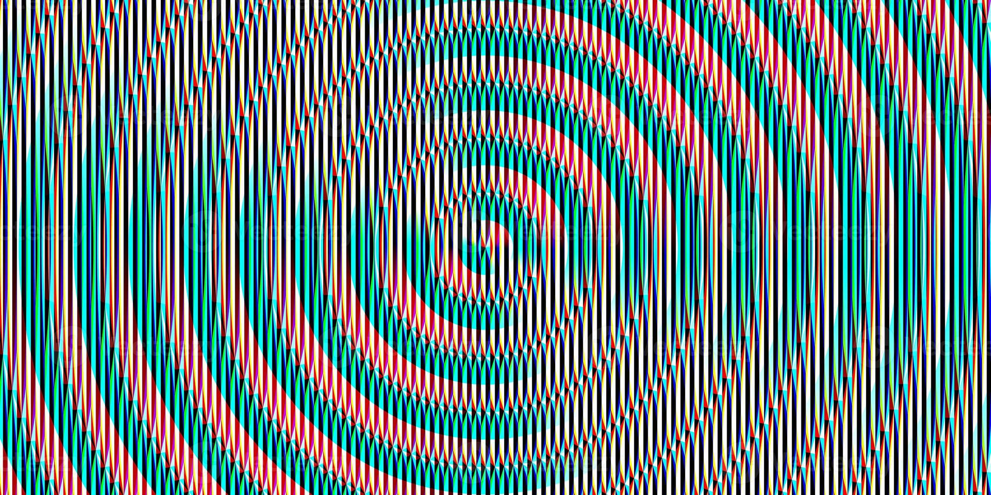 Blue pink striped circles fresnel lens pattern. Spotlight glass art texture. Projector lens background creative. Searchlight screen optical. Lamp flare glow. photo